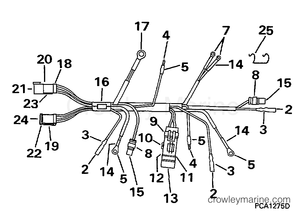 1997 Outboard 9.9 - HJ10FOEUR - MOTOR CABLE