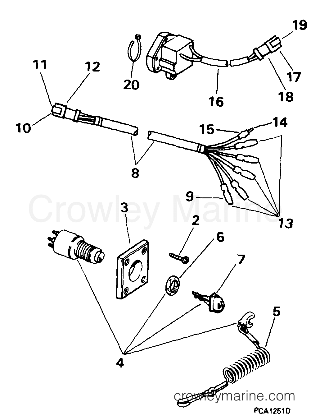 1999 Rigging Accessories - Electrical System - IGNITION SWITCH KIT -- SINGLE BEZEL