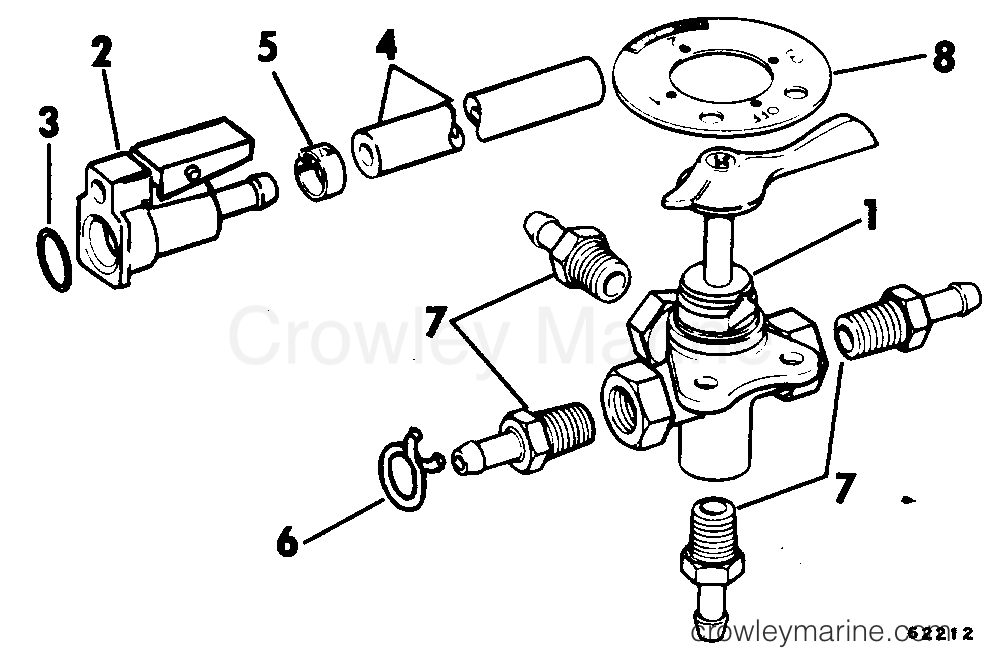 1981 Rigging Accessories - Fuel System - FOUR WAY VALVE KIT