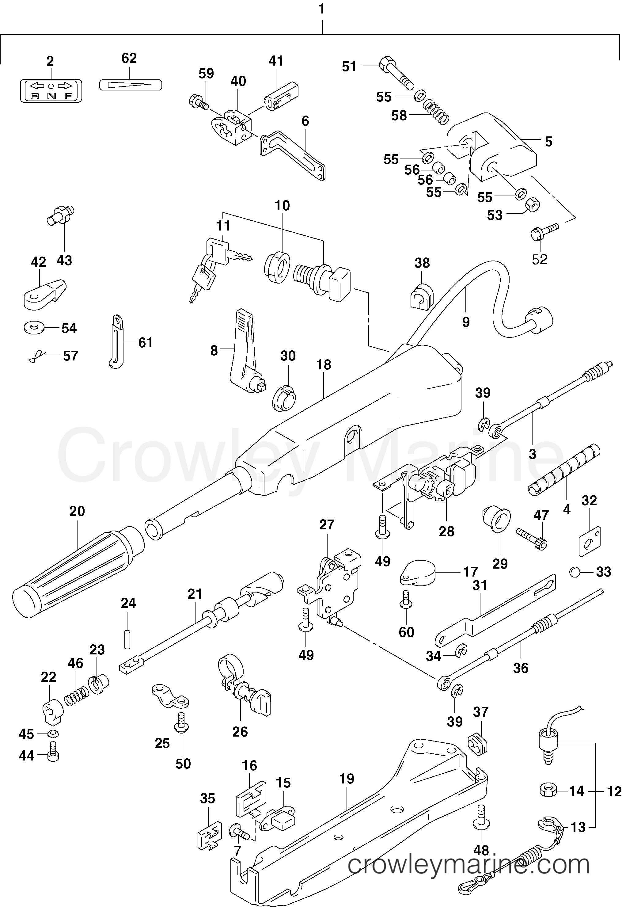 2003 Outboard 40 - J40PL4STC - STEERING ARM KIT