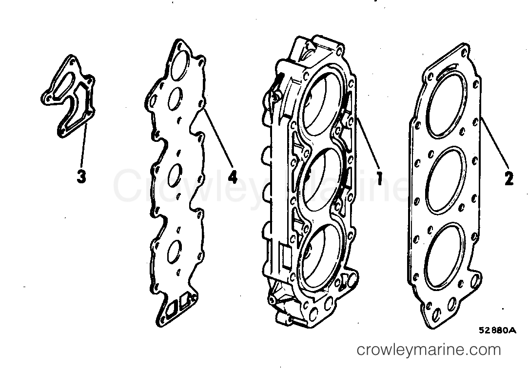 1978 Rigging Accessories - Miscellaneous - CYL HEAD KIT - LOW COMPRESSION 70-75 HP