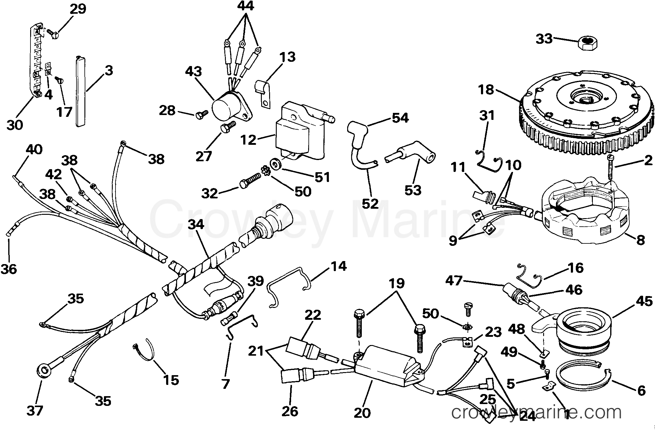 1985 Outboard 75 - E75ECOS - IGNITION SYSTEM