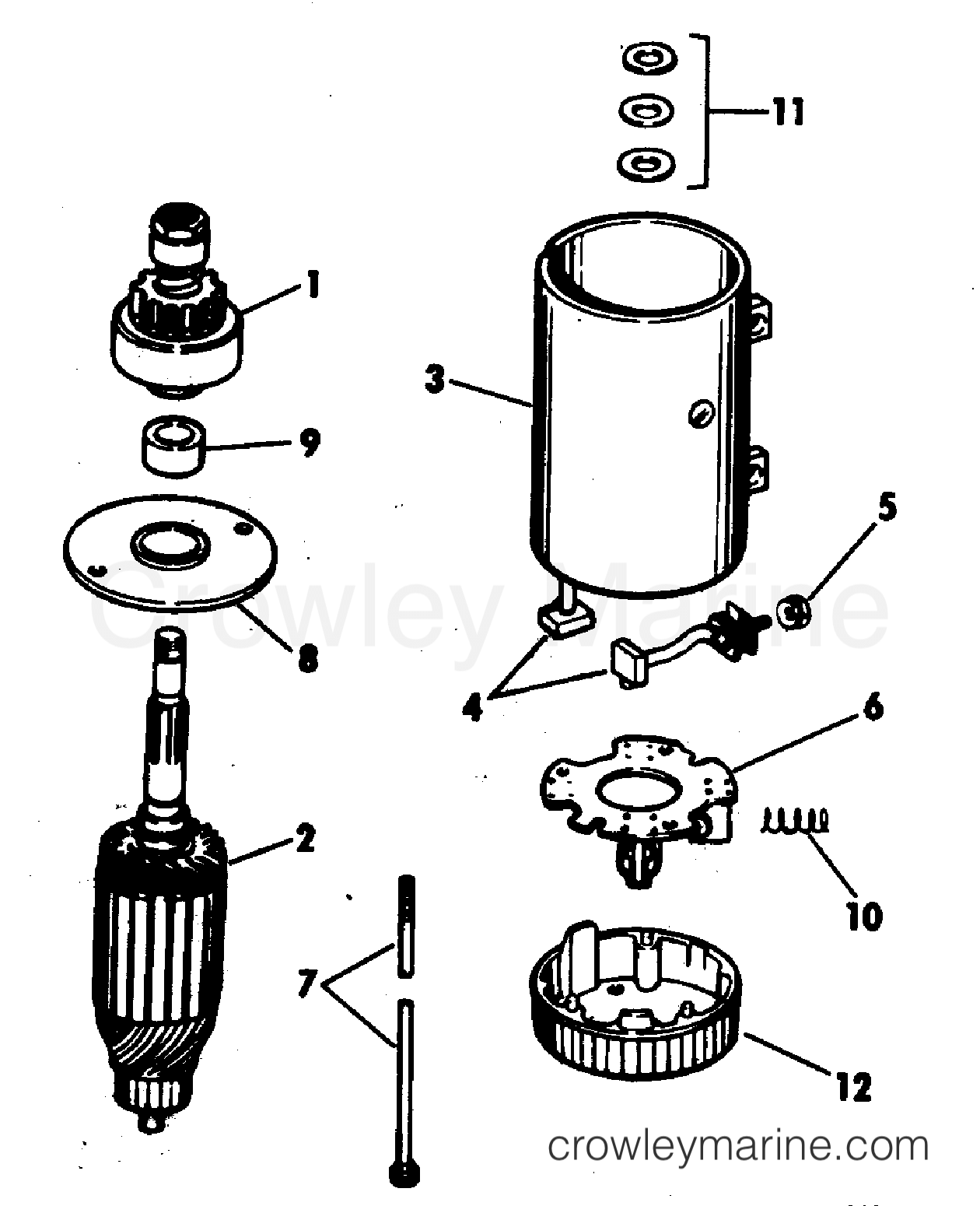 1981 Evinrude Outboards 140 - E140MLCIH ELECTRIC STARTER - PRESTOLITE MODELS MGL-4109 section