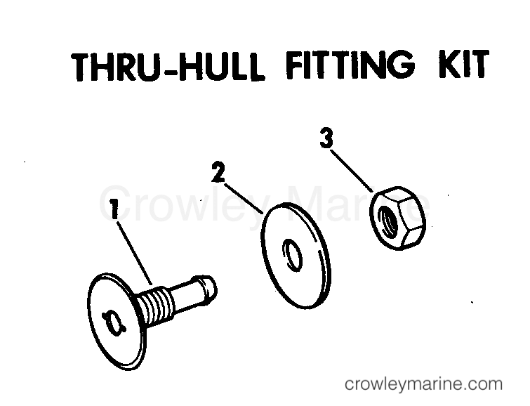 1972 Rigging Accessories - Fuel System - THRU-HULL FITTING KIT