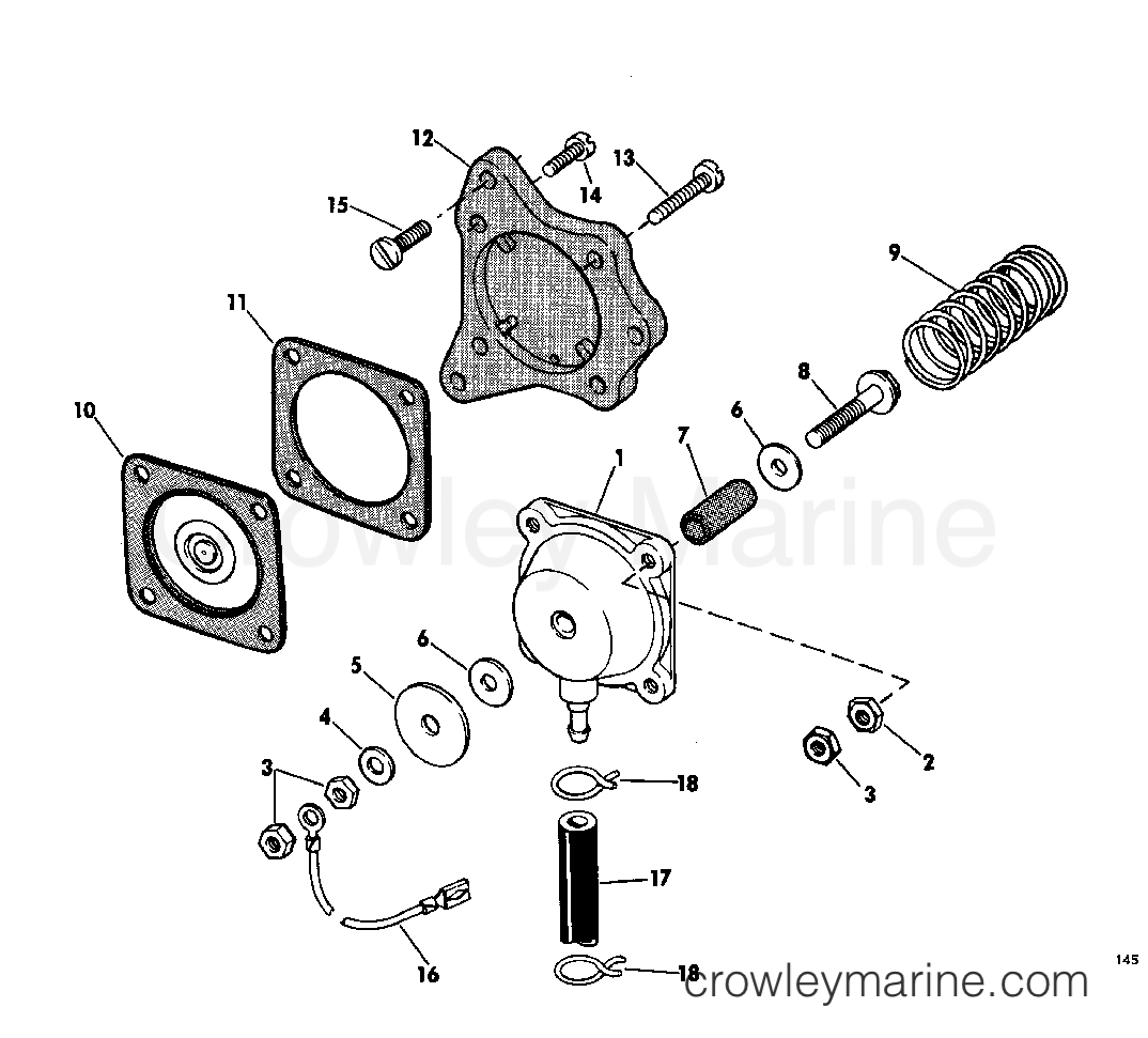 1968 Outboard 40 - RDS-30D - CUT-OUT SWITCH GROUP