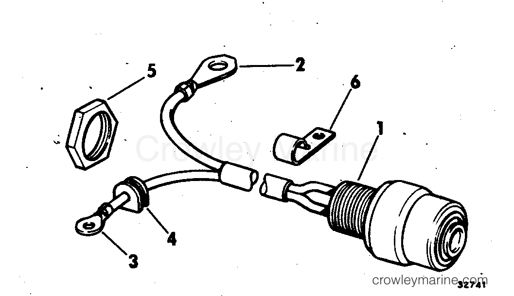 1973 Outboard 50 - 50RL73R - SHORTING SWITCH
