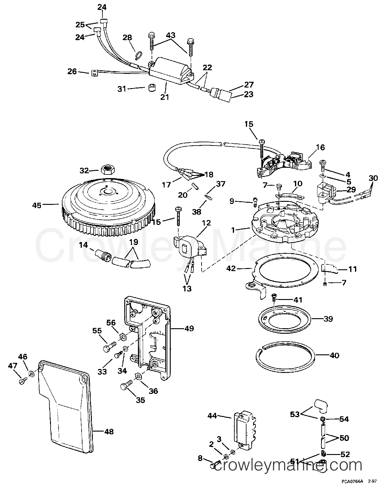 1998 Outboard 55 - SJ55RSM2 - IGNITION SYSTEM