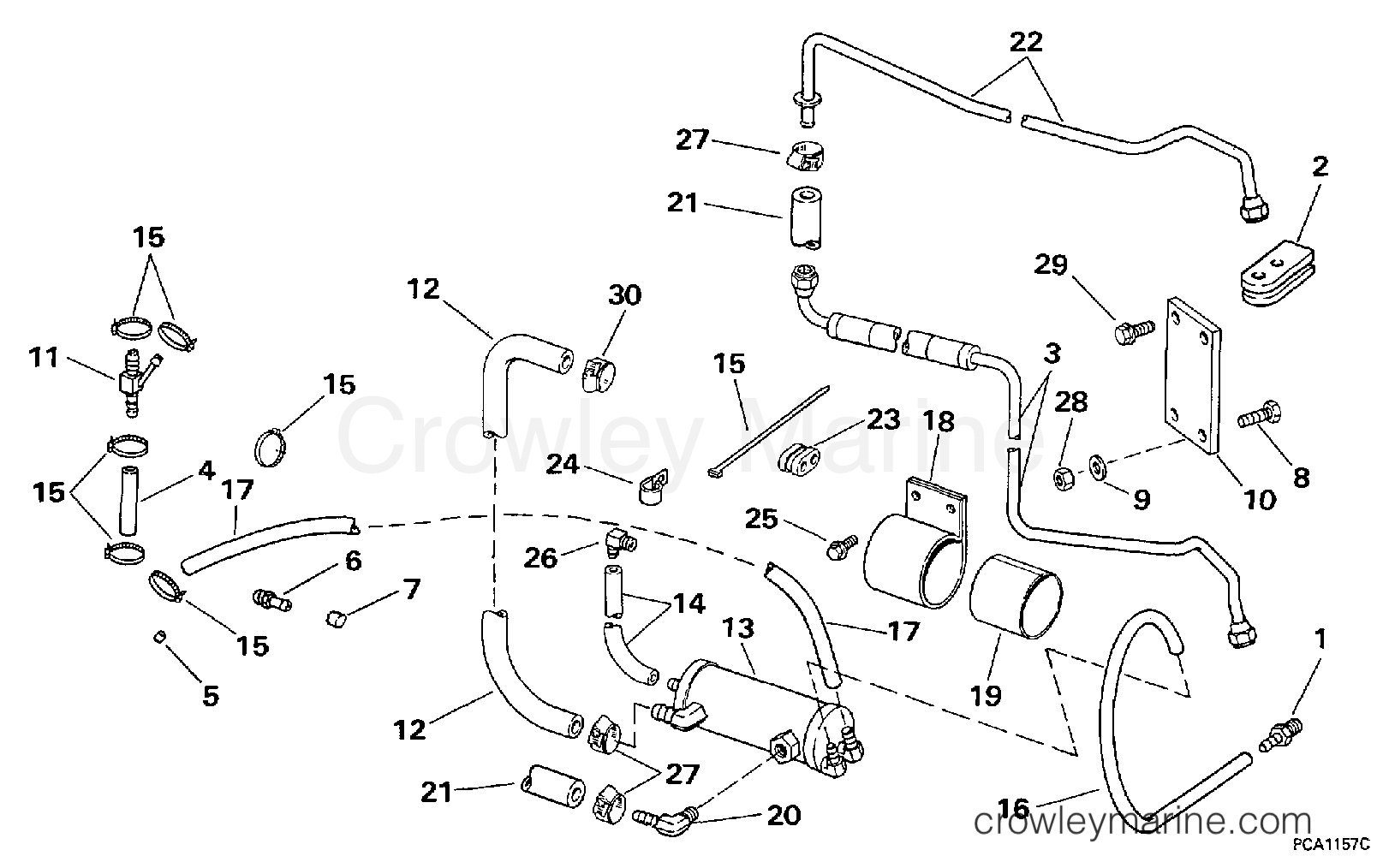 1997 Rigging Accessories - Steering - STEERING HOSE KIT