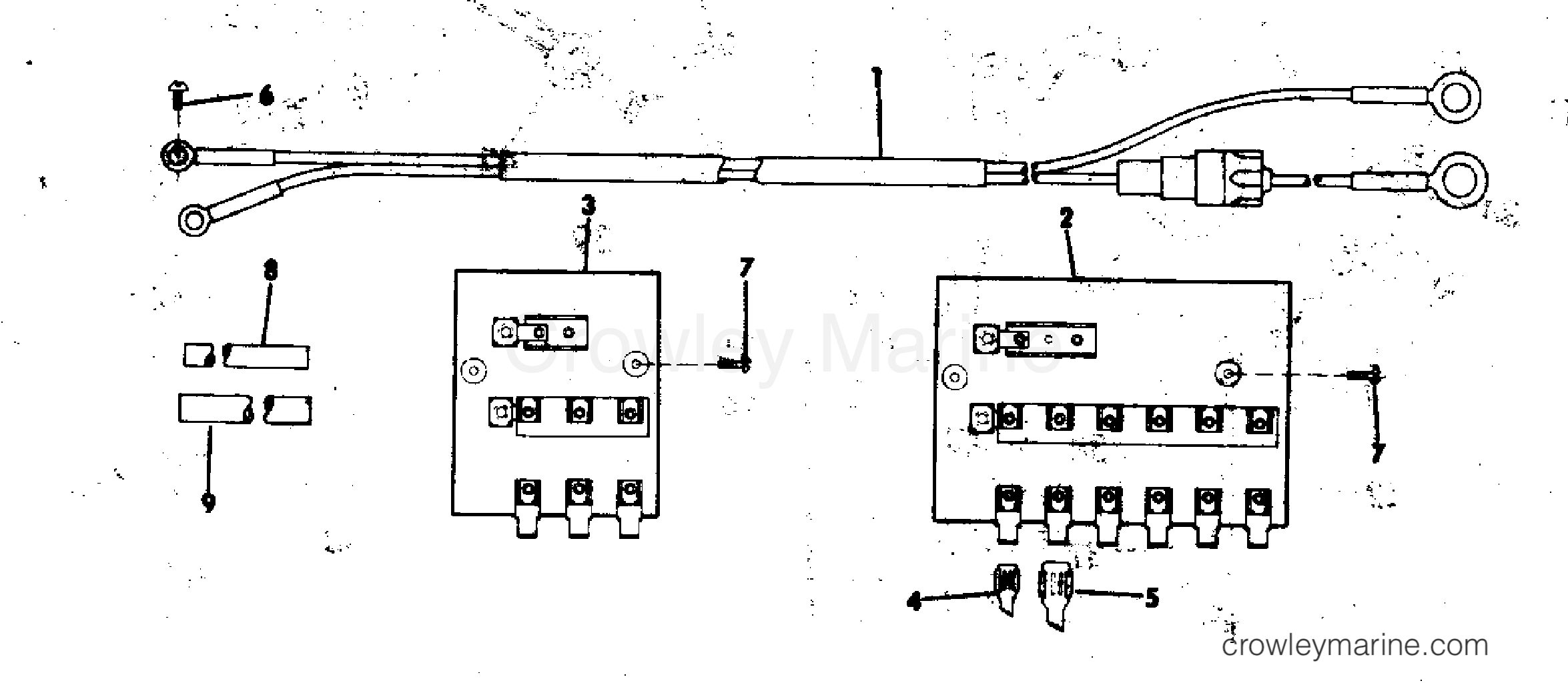 1973 Rigging Accessories - Electrical System - OUTBOARD POWER CABLE KIT 17'
