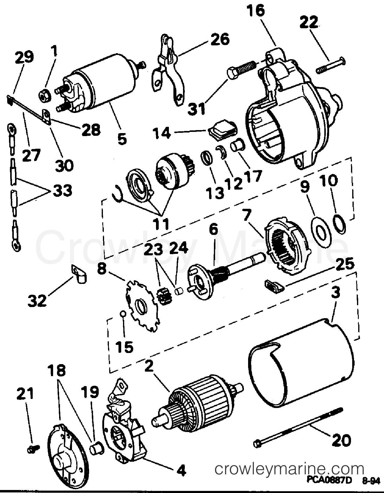 1995 Stern Drive 5.8 - 58FBPHUE - STARTER
