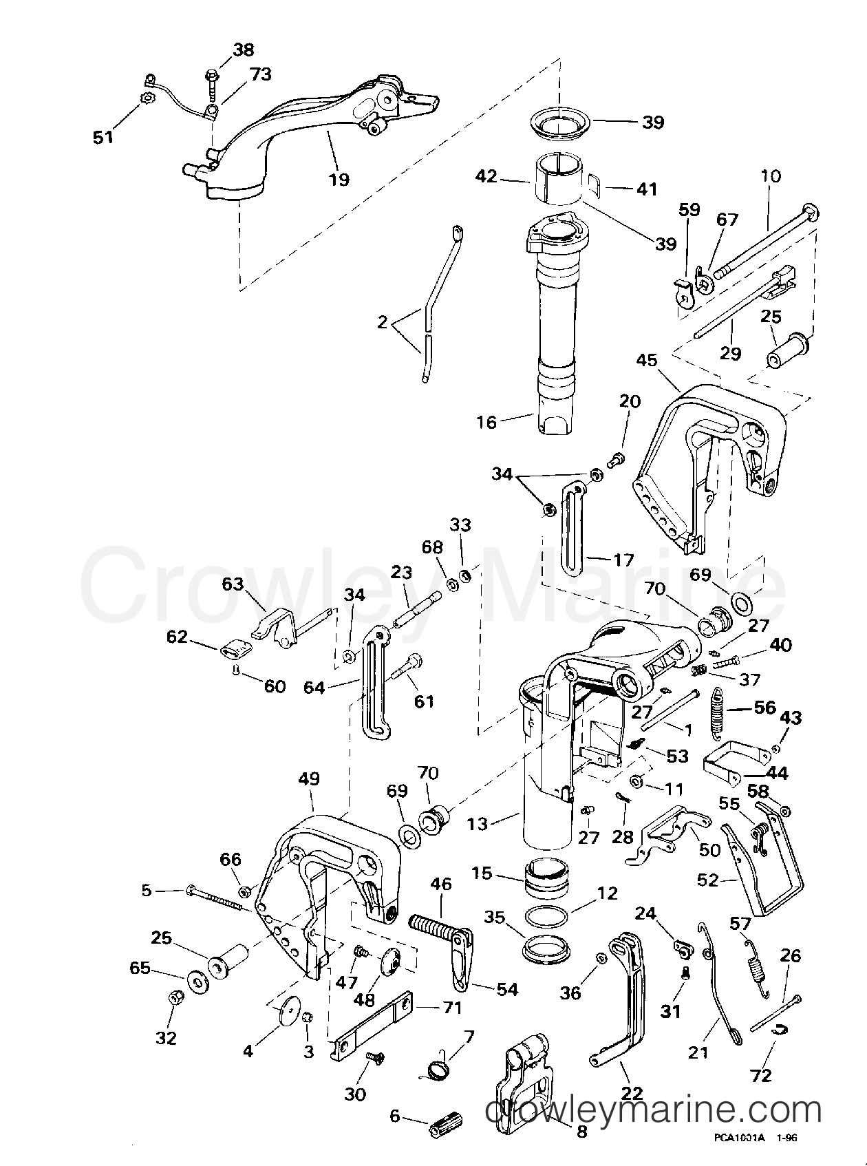 1996 Outboard 10 - SJ10RPLB - MIDSECTION