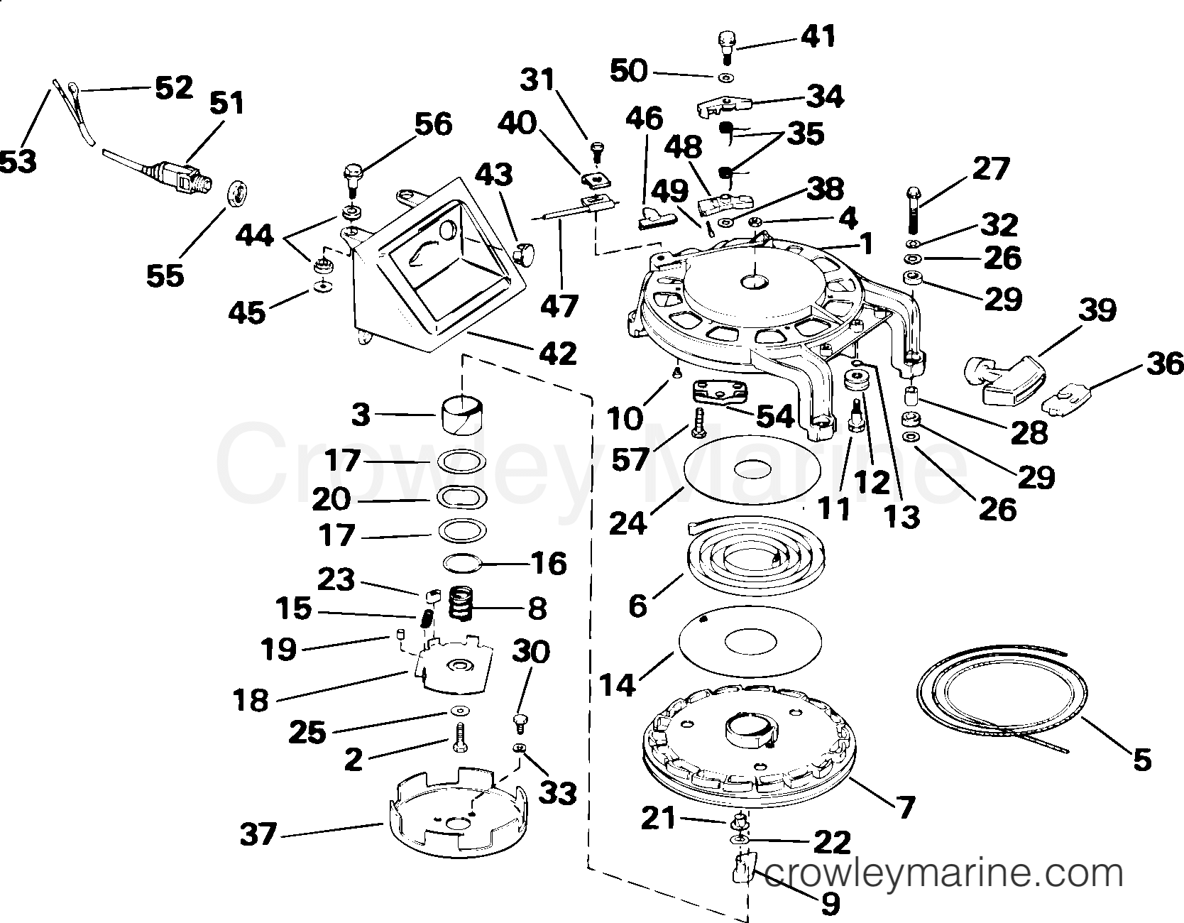 2003 Outboard 55 ML - J55APRL - REWIND STARTER