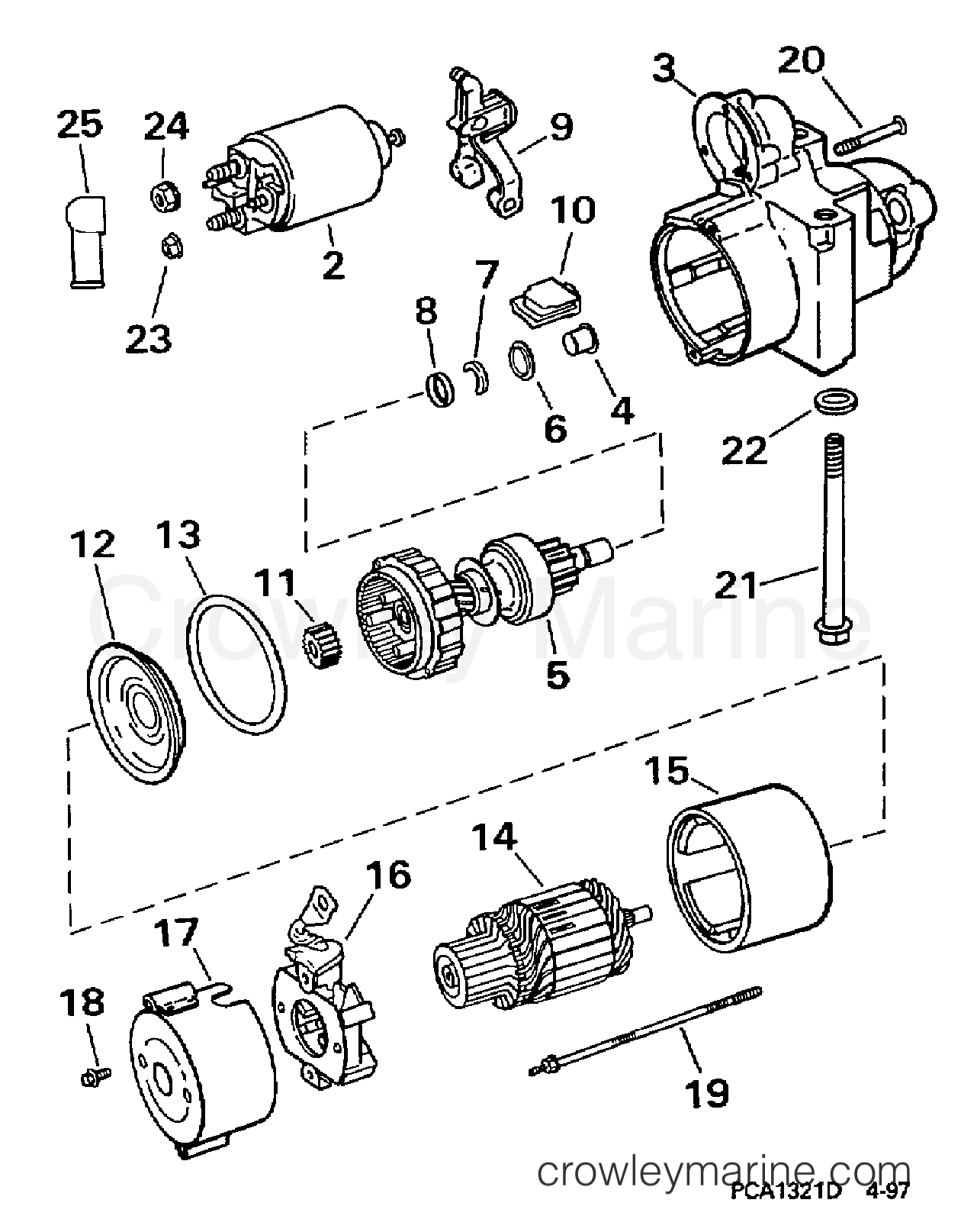 1997 Stern Drive 5.7 - 57FCPLKD - STARTER