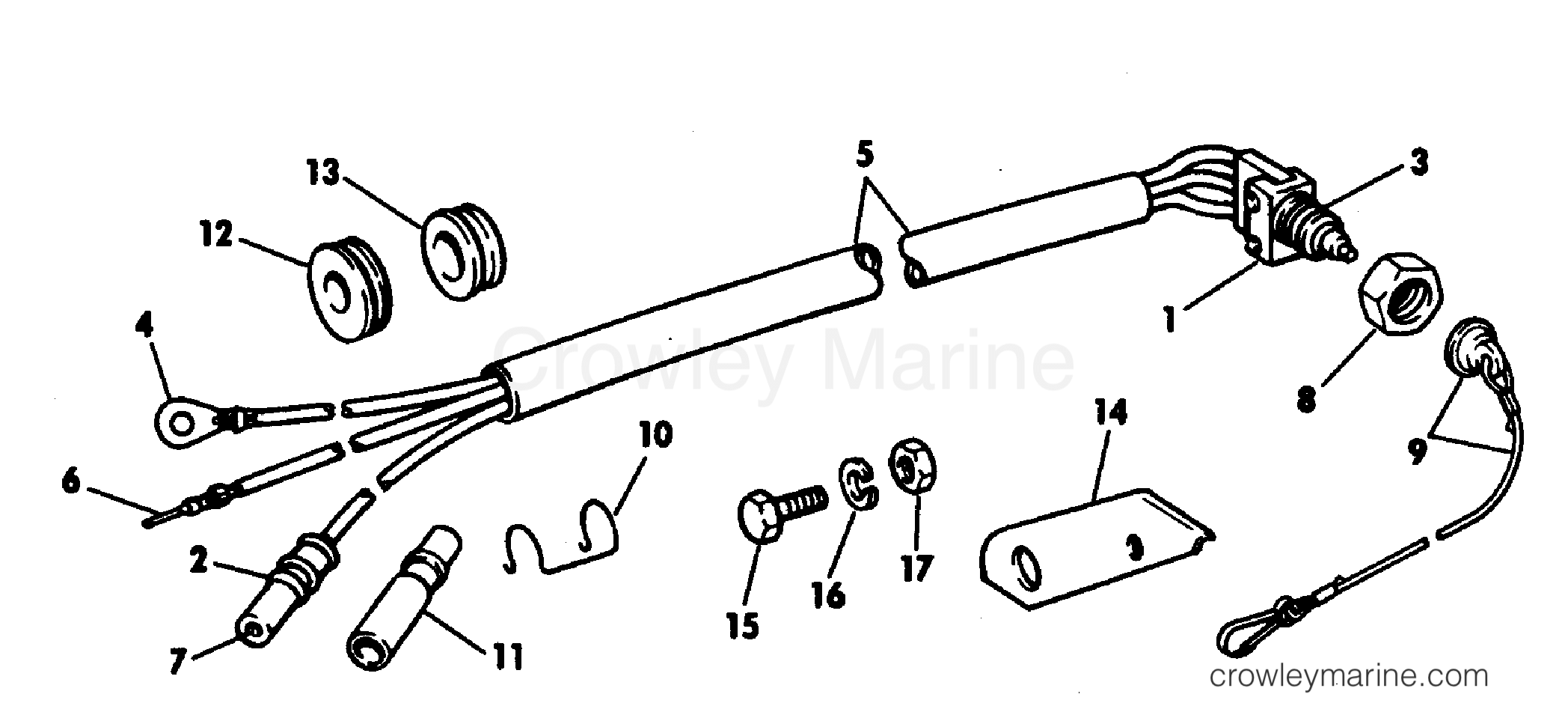 EMERGENCY IGNITION CUTOFF SWITCH ENGINE MOUNTED 1982 Rigging