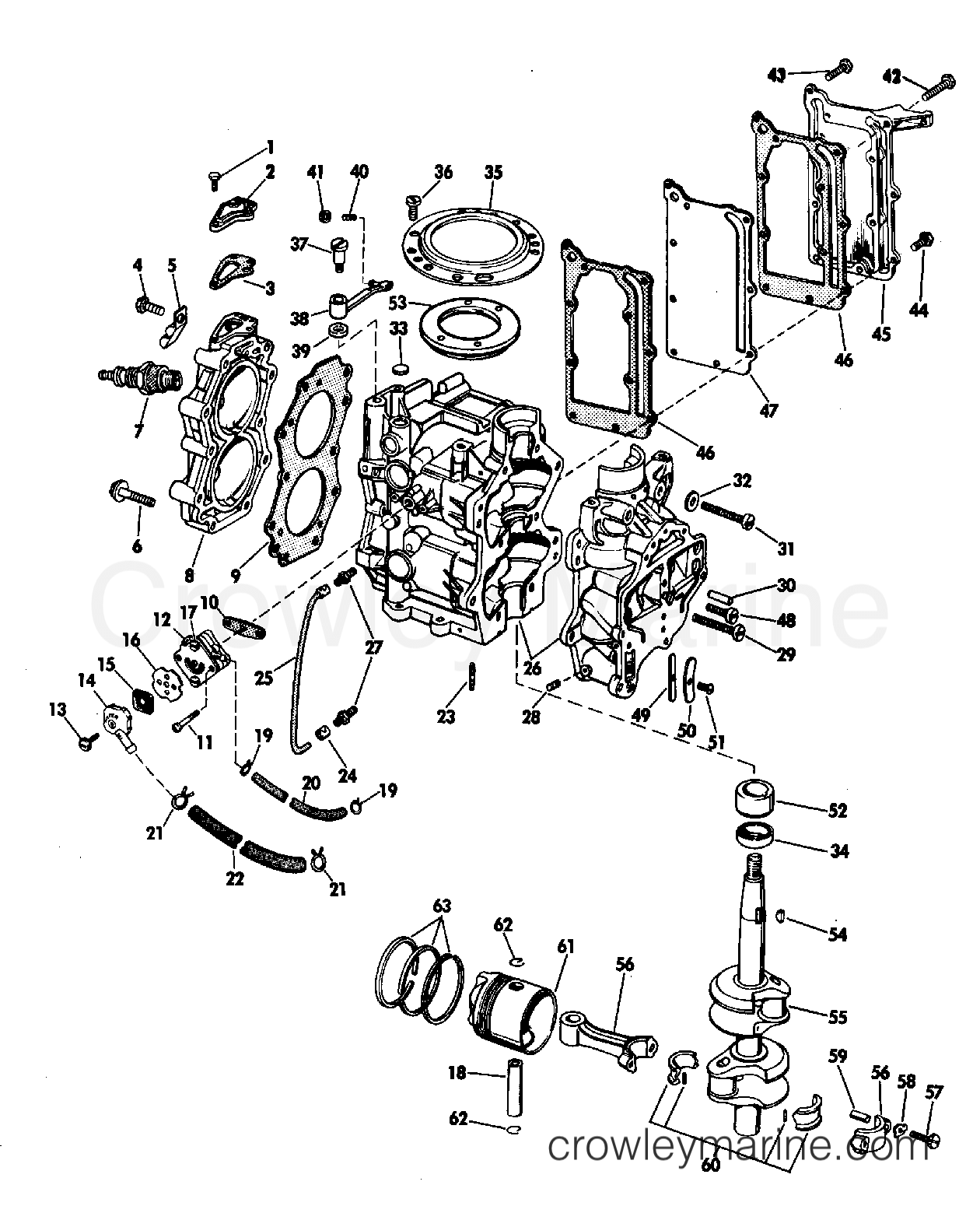 1968 Outboard 5 - LD-13E - POWERHEAD GROUP
