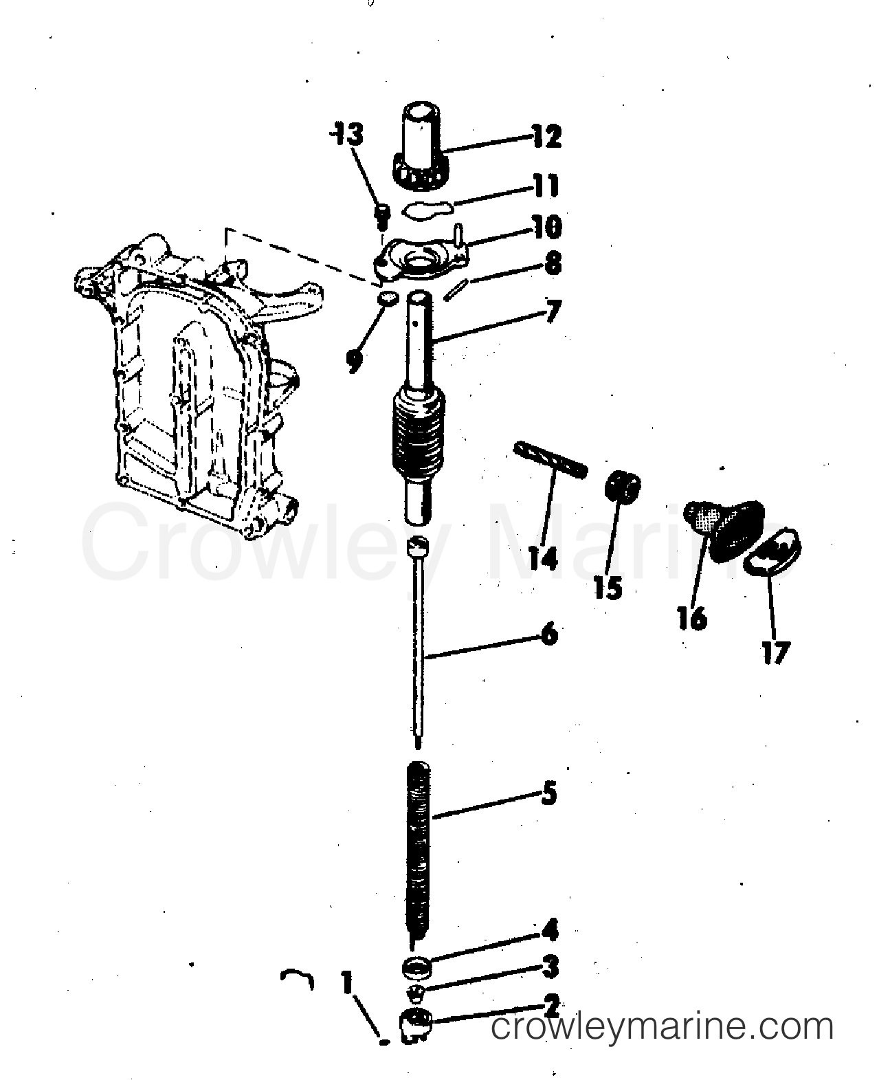 1973 Outboard 9.5 - 9RL73B - REWIND STARTER