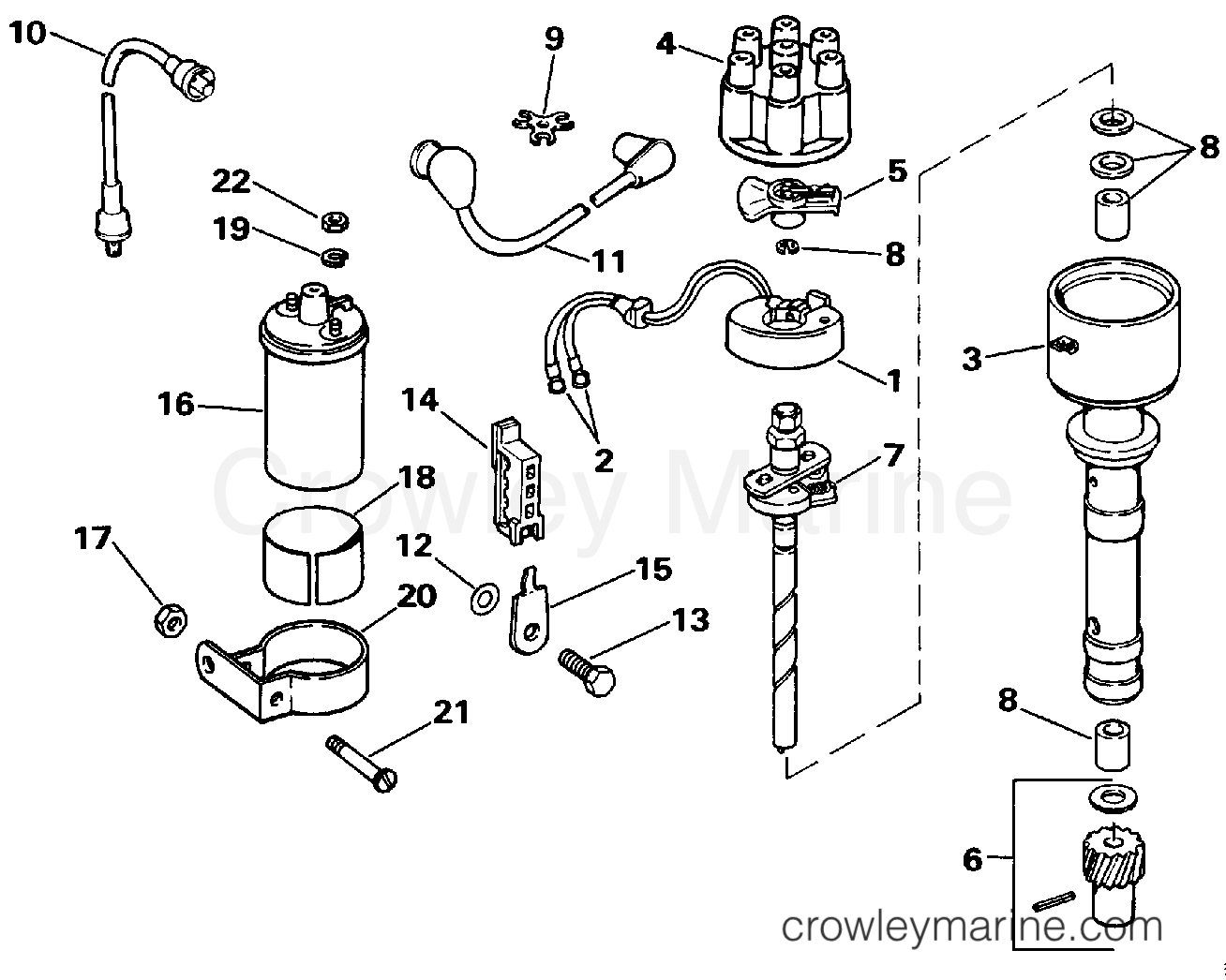 1993 Stern Drive 4.3 - 434APLJVB - IGNITION