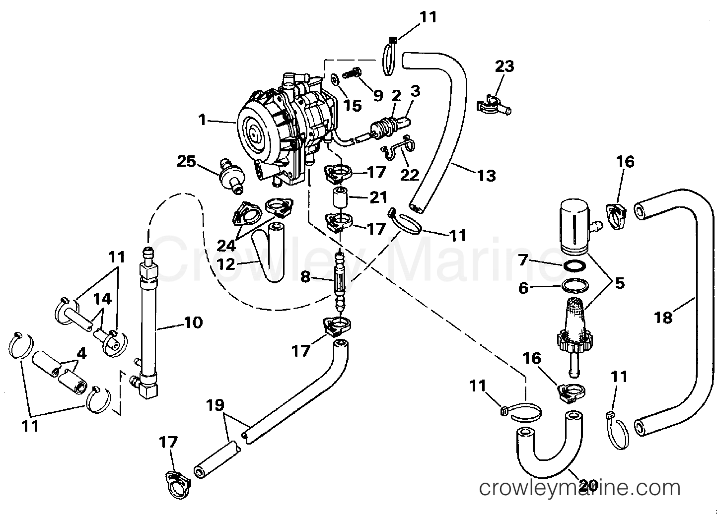 1988 Outboard 100 - D100WTXM - VRO2 PUMP