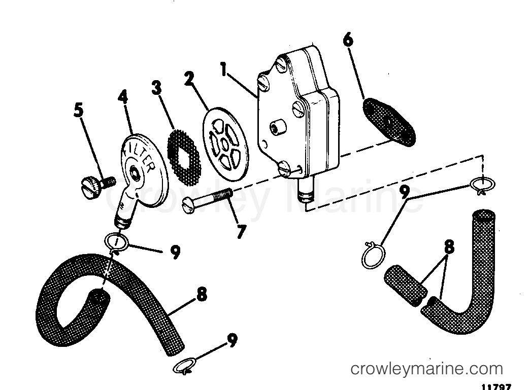 1971 Outboard 40 - 40E71B - FUEL PUMP