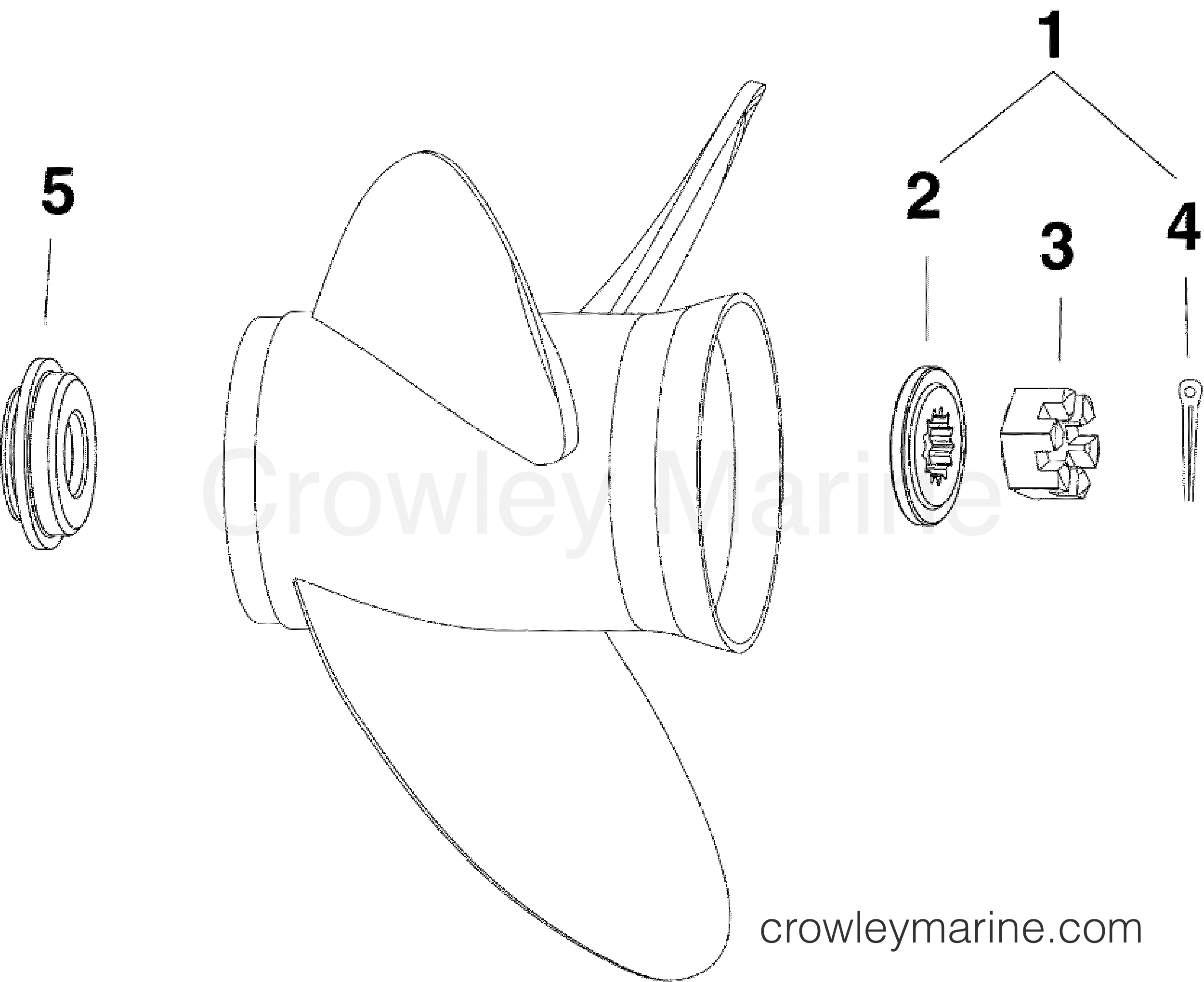 2010 Outboard 30 - E30DPLISC - PROPELLER HARDWARE