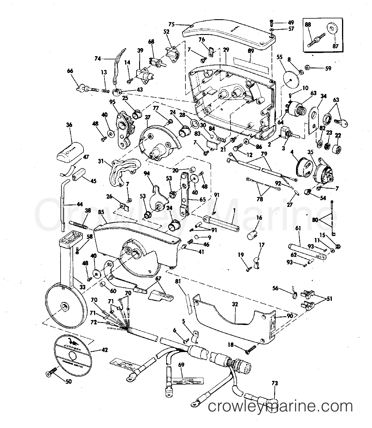 1976 Outboard 200 - 200TXL76S - REMOTE CONTROL