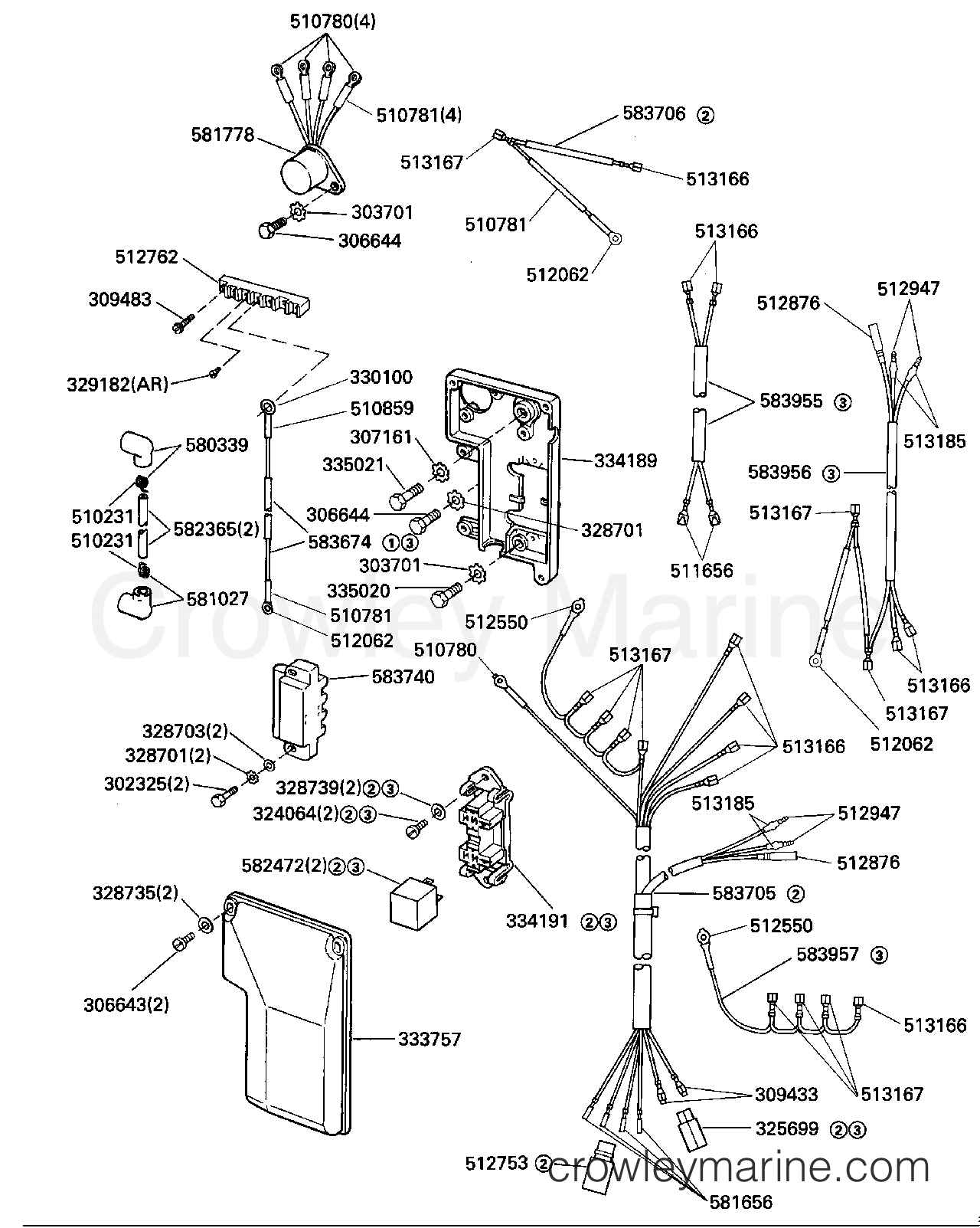 1989 Outboard 40 - J40ECEC - IGNITION SYSTEM - ELECTRIC START