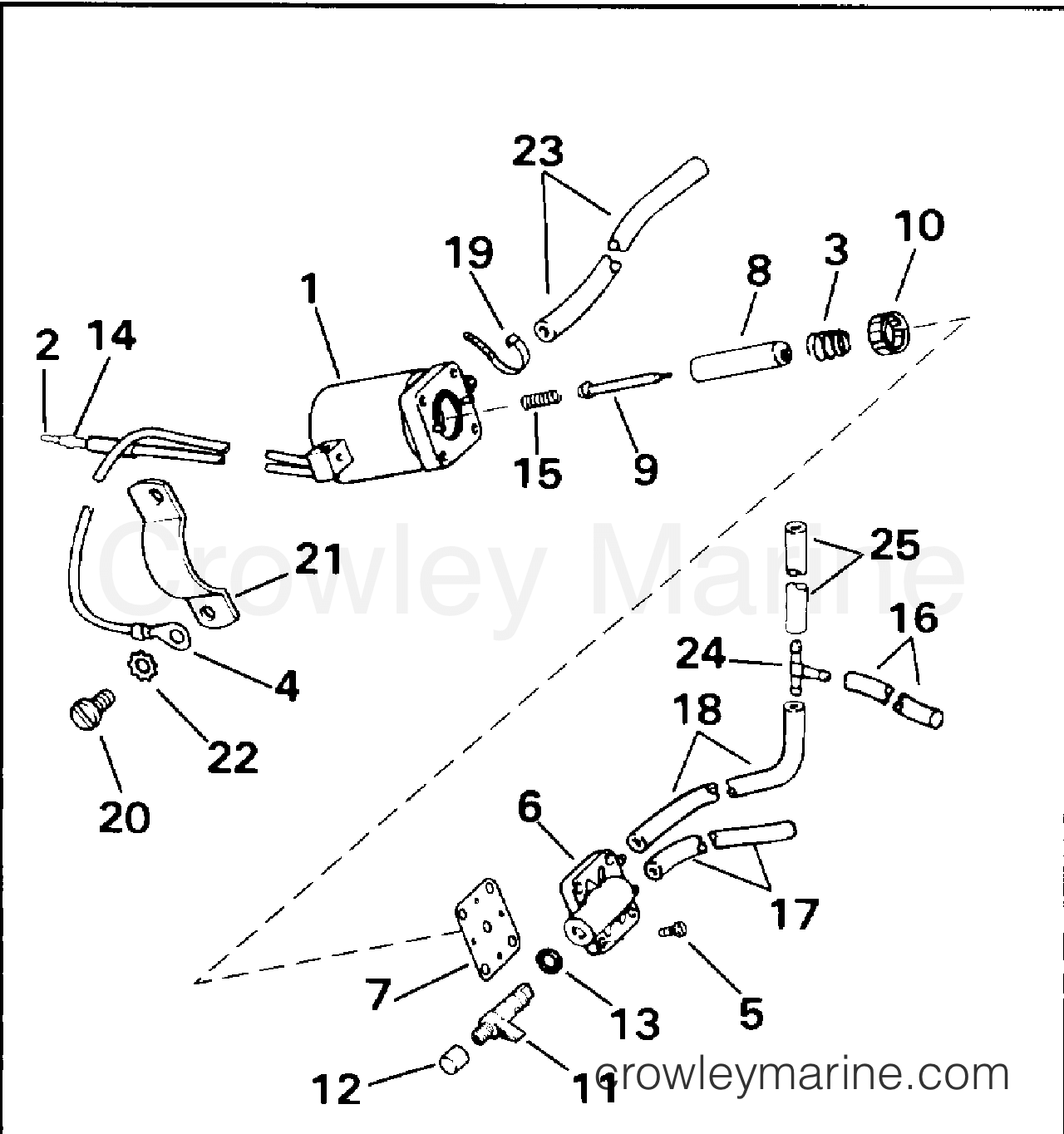 1994 Outboard 70 - J70ELERC - ELECTRIC PRIMER SYSTEM
