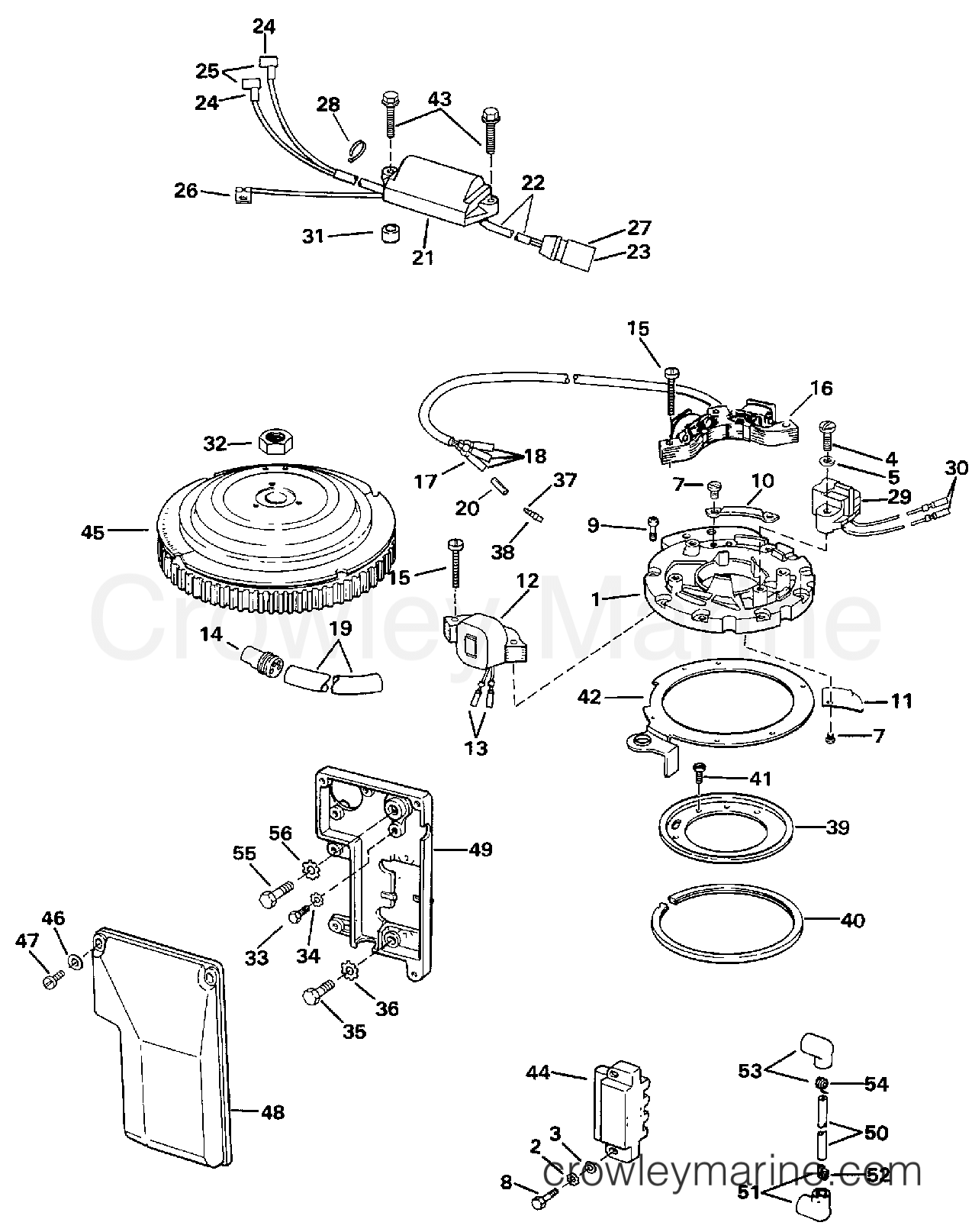 1997 Outboard 45 - J45RCLEUC - IGNITION SYSTEM
