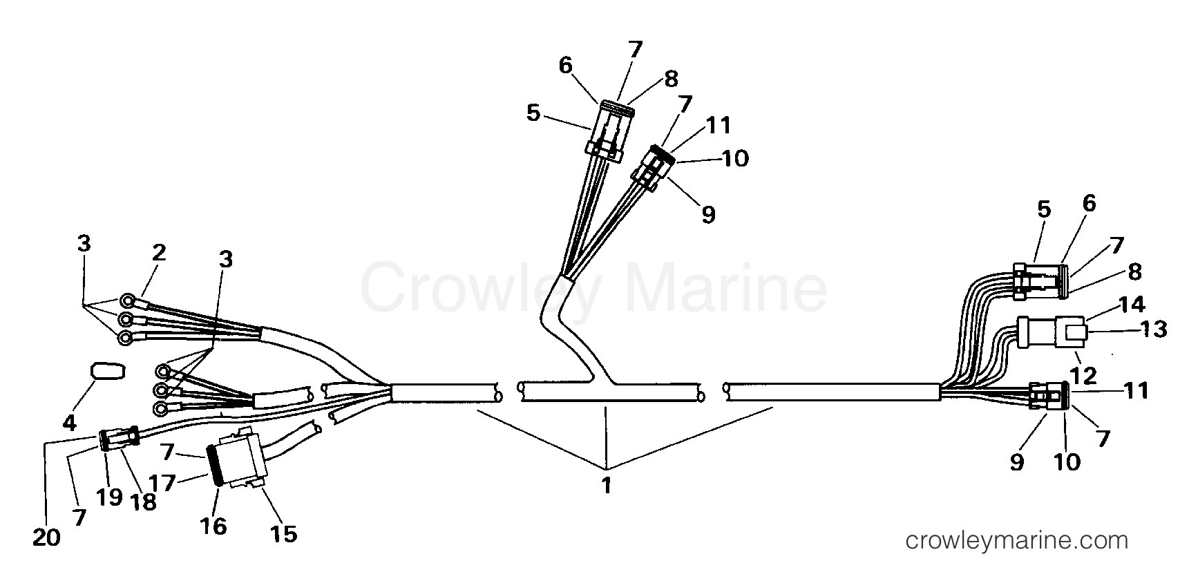 2000 Outboard 200 - J200WPXSSC - INSTRUMENT CABLE