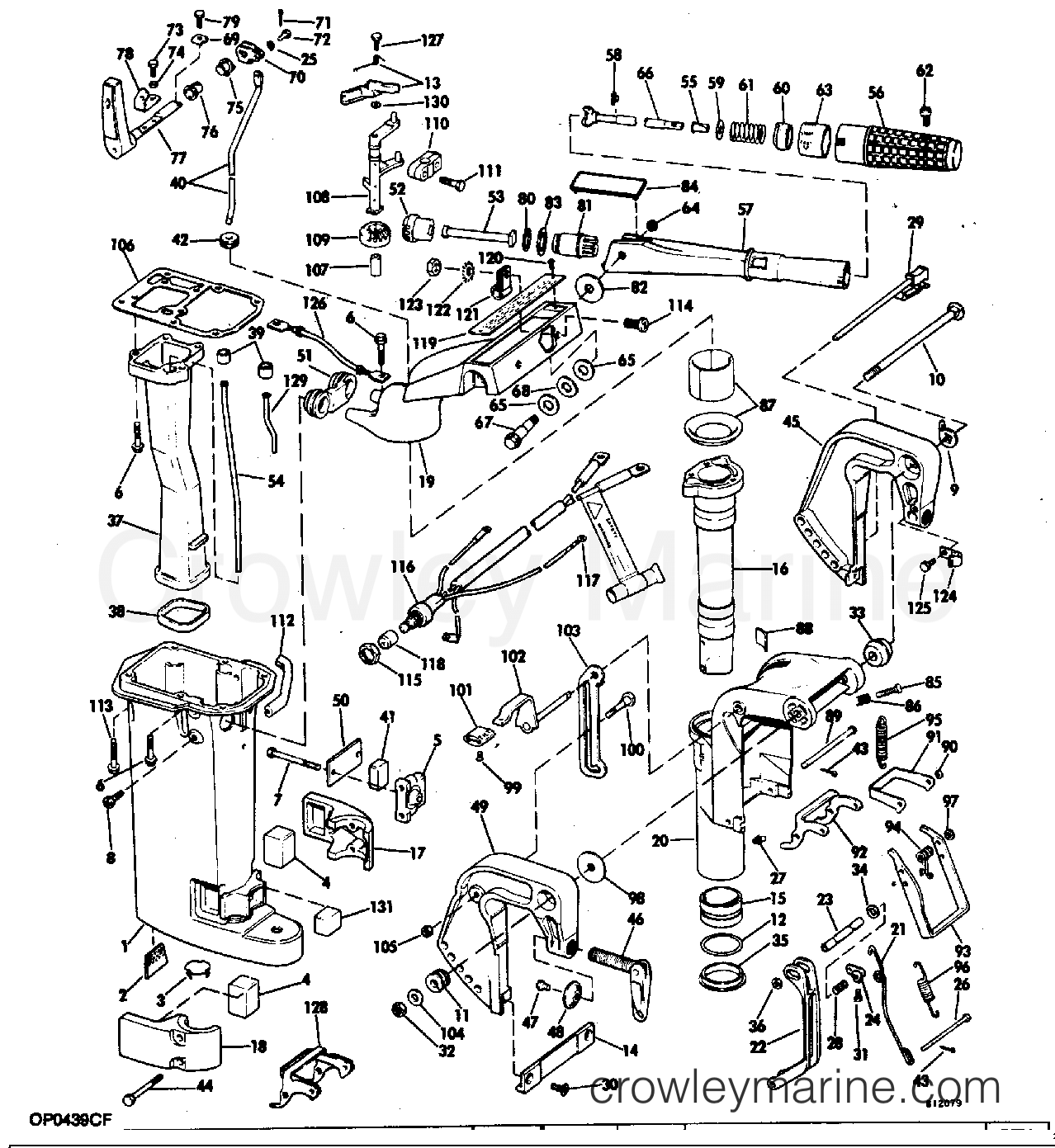 1982 Outboard 15 - E10SELCNS - EXHAUST HOUSING