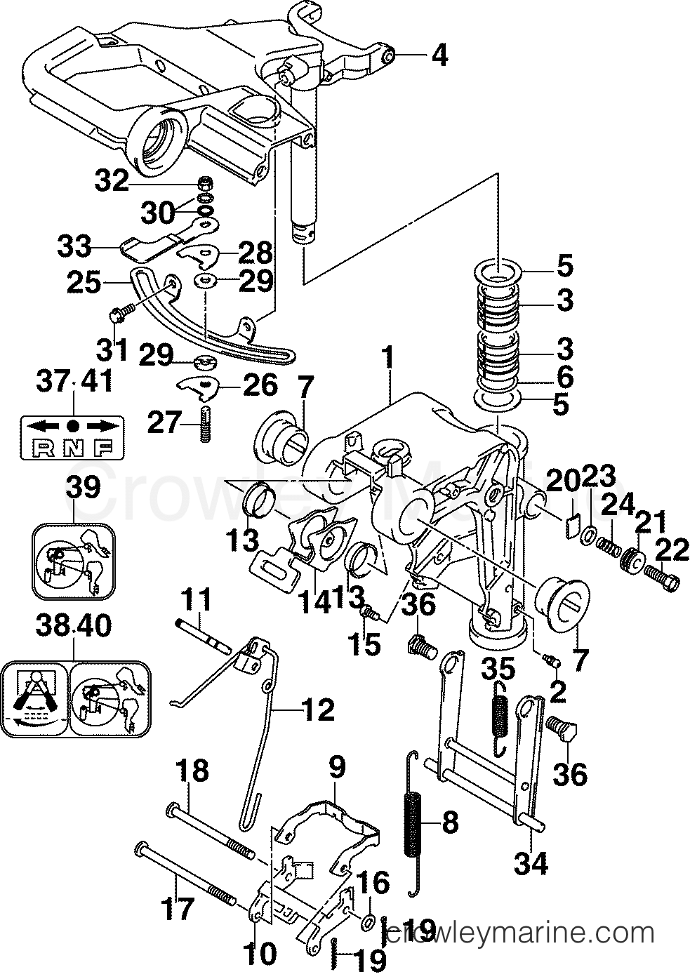2005 Outboard 10 - J10RL4SOA - SWIVEL BRACKET