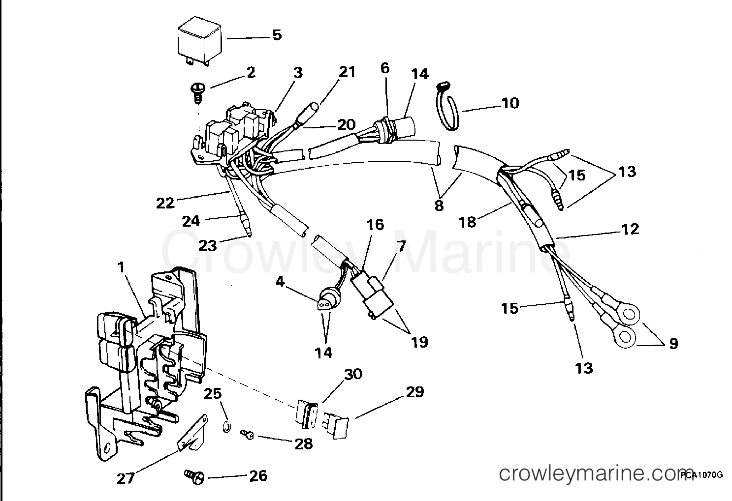 1994 Evinrude Outboards 185 - E185ESERK POWER TRIM/TILT ELECTRICAL section