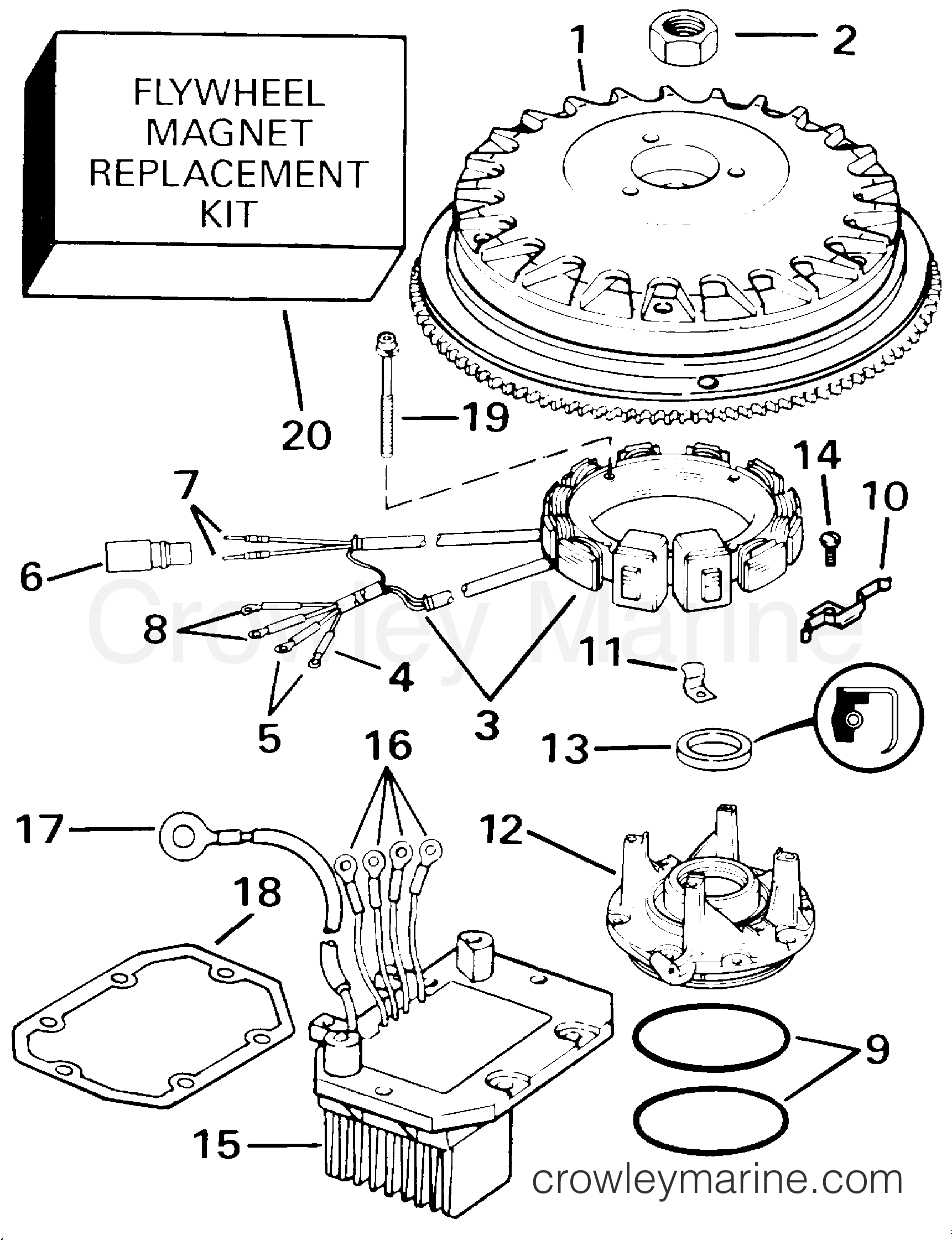 2000 Rigging Accessories - Electrical System - 35 AMP ALTERNATOR KIT - 130