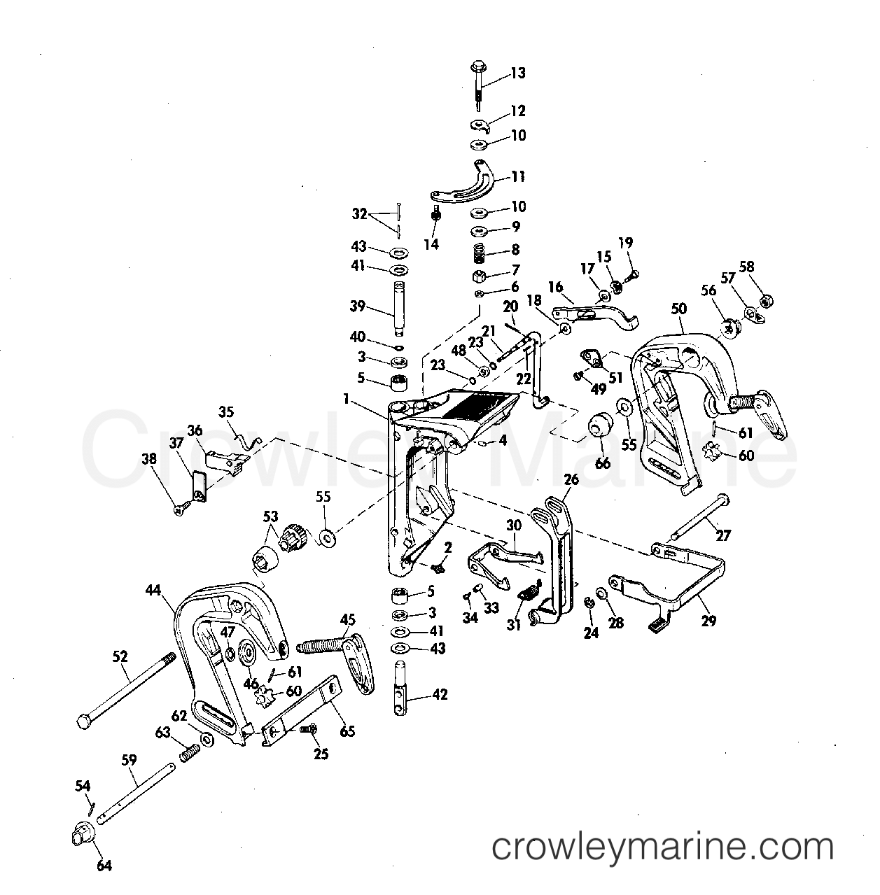 1972 Outboard 9.5 - 9RL72M - STERN BRACKET
