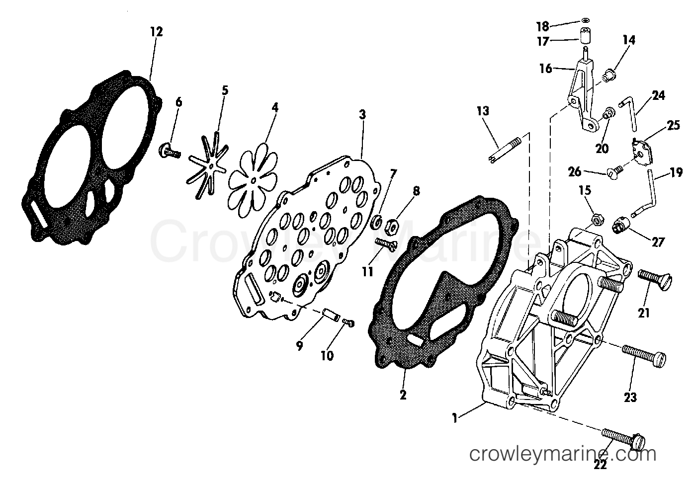 1974 Evinrude Outboards 25 - 25403M - INTAKE MANIFOLD
