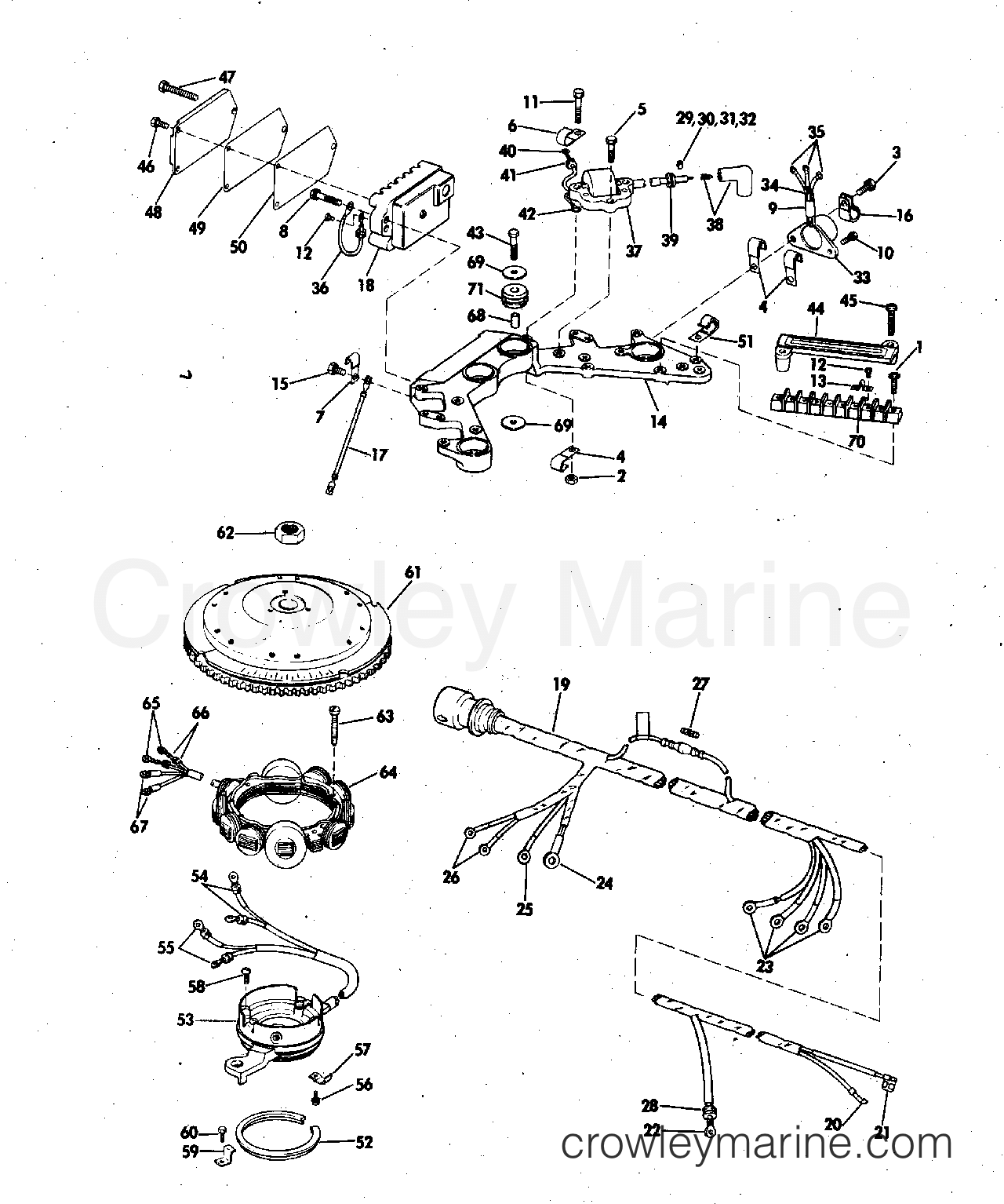 1973 Outboard 135 - 135ESL73M - IGNITION SYSTEM