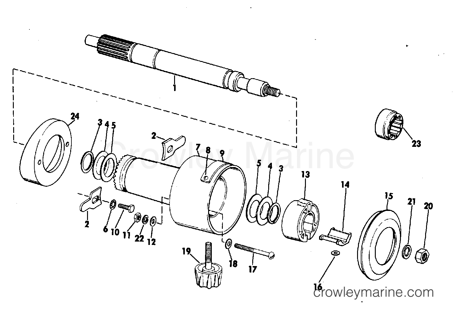 1974 Rigging Accessories - Steering - ROTARY HELM
