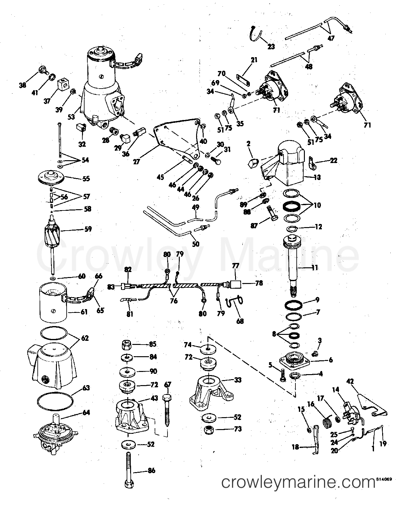 1982 Stern Drive 3.8 - 382STMRCNC - ENGINE MOUNT GROUP
