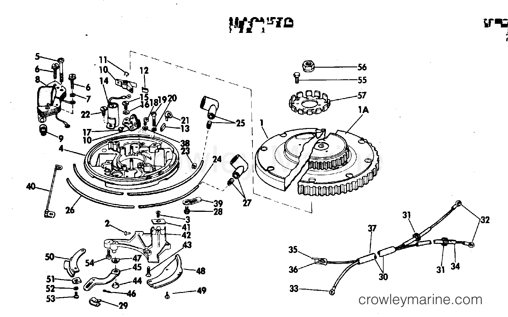 1972 Outboard 40 - 40E72E - MAGNETO