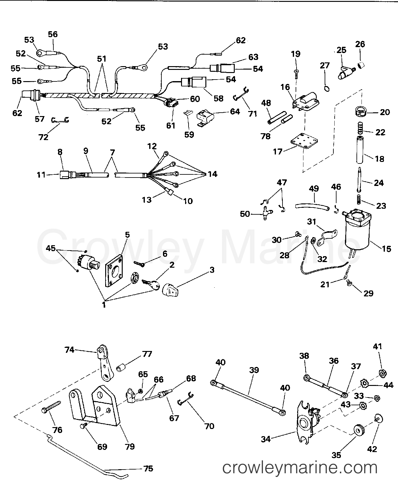1994 Rigging Accessories - Electrical System - REMOTE START KIT - 9.9, 15