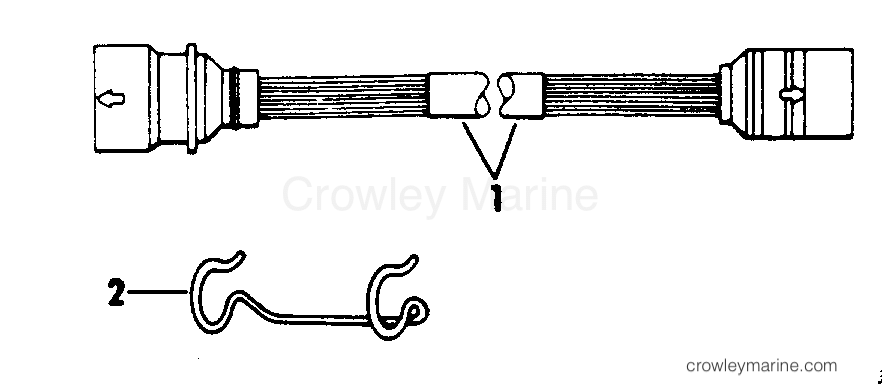 1981 Rigging OMC Stern Drive - All Models - EXTENSION HARNESS-INSTRUMENTS