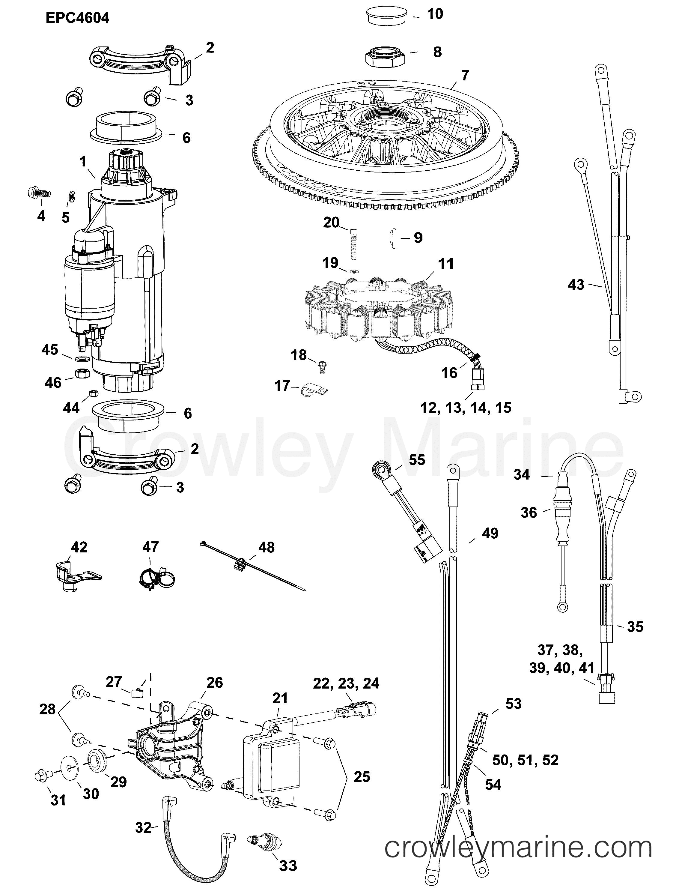 AG Outboard 250 - 3.4L - E250ZAGD - ELECTRICAL & IGNITION