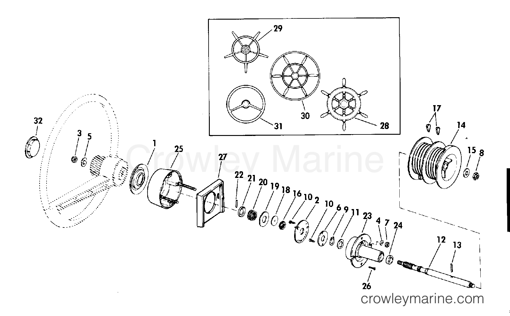 1975 Rigging Accessories - Steering - STEERING KIT-ROPE