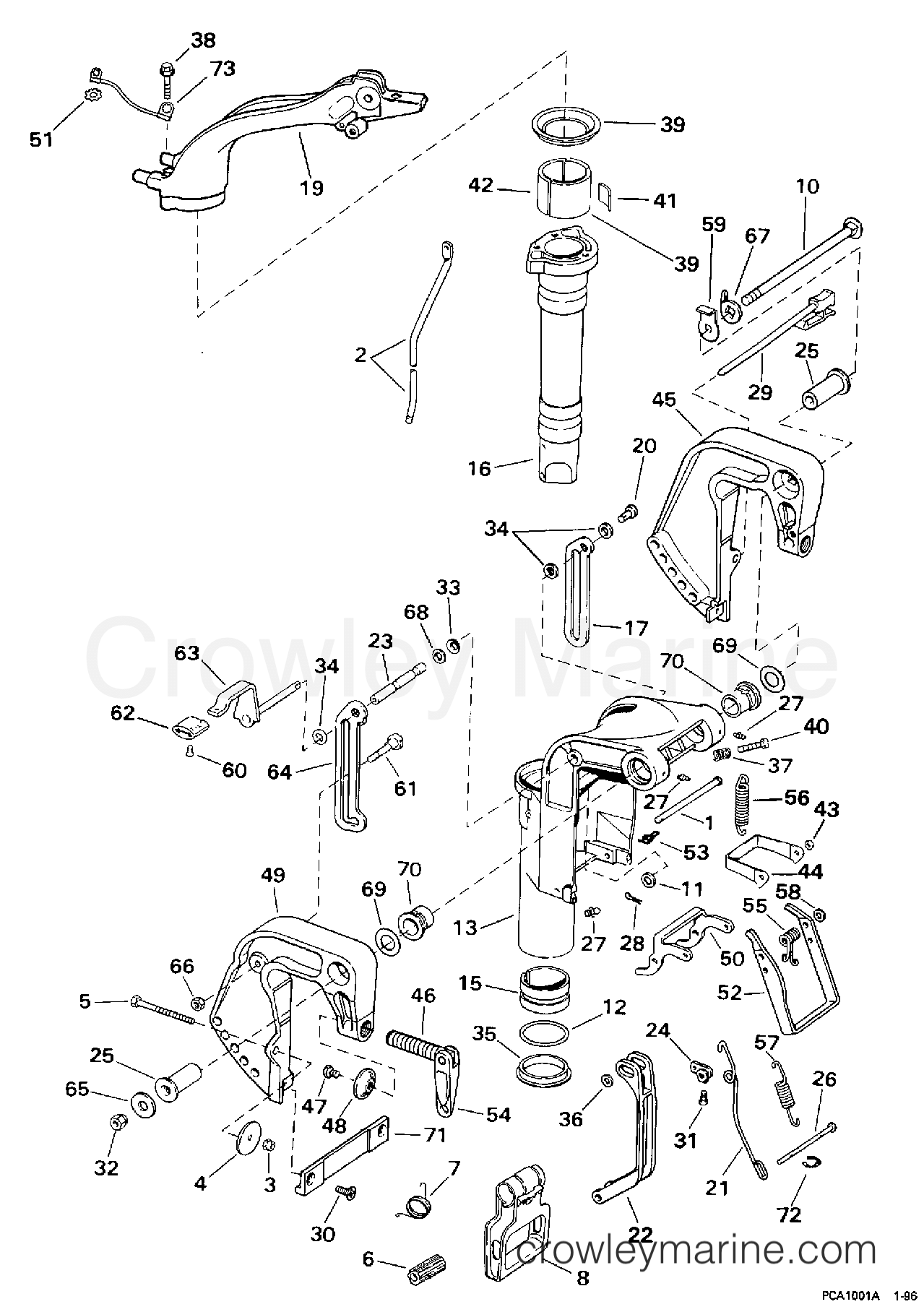 1998 Outboard 10 - SJ10RPLY - MIDSECTION
