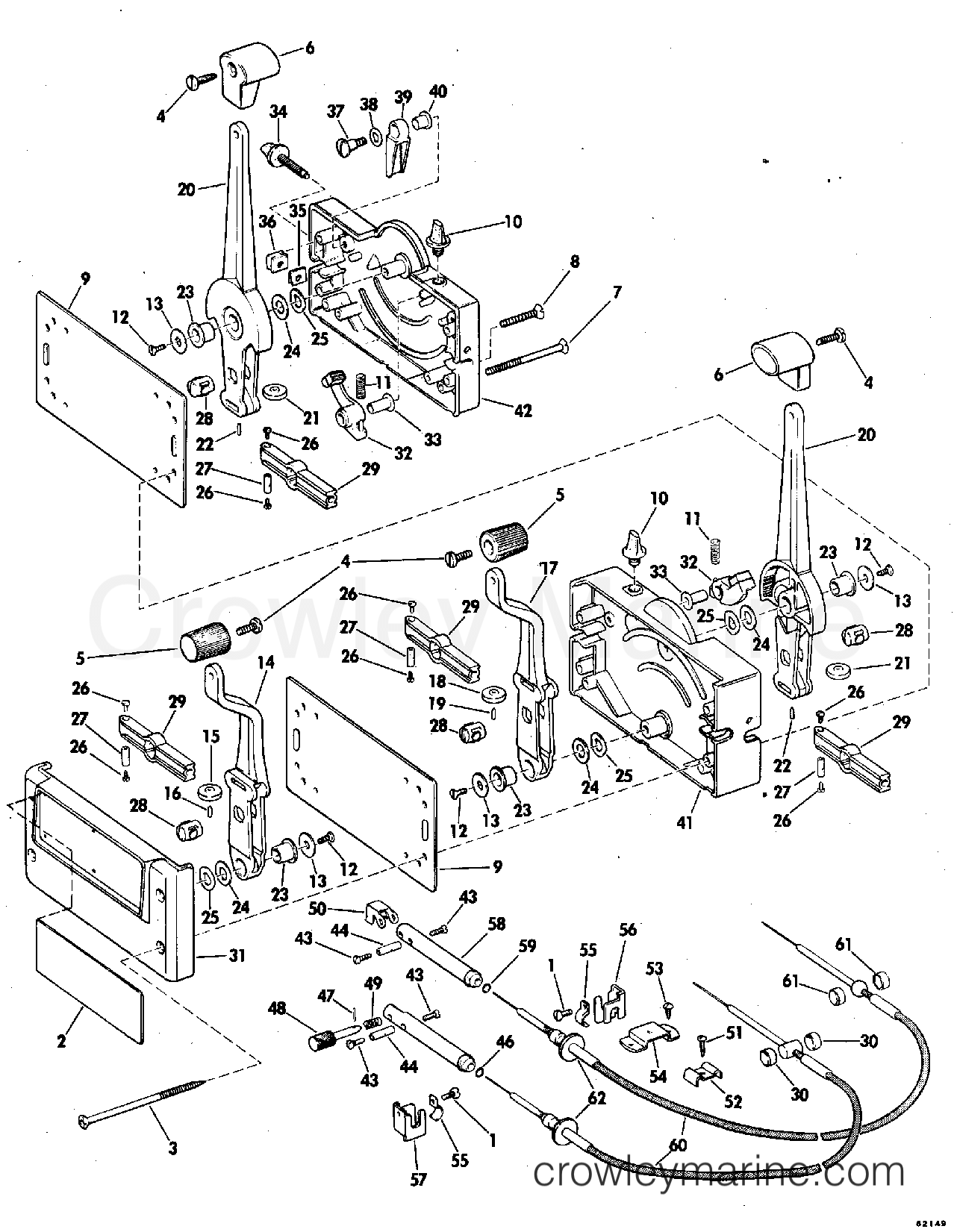 1978 Rigging Accessories - Remote Controls - REMOTE CONTROL TWIN MOTOR