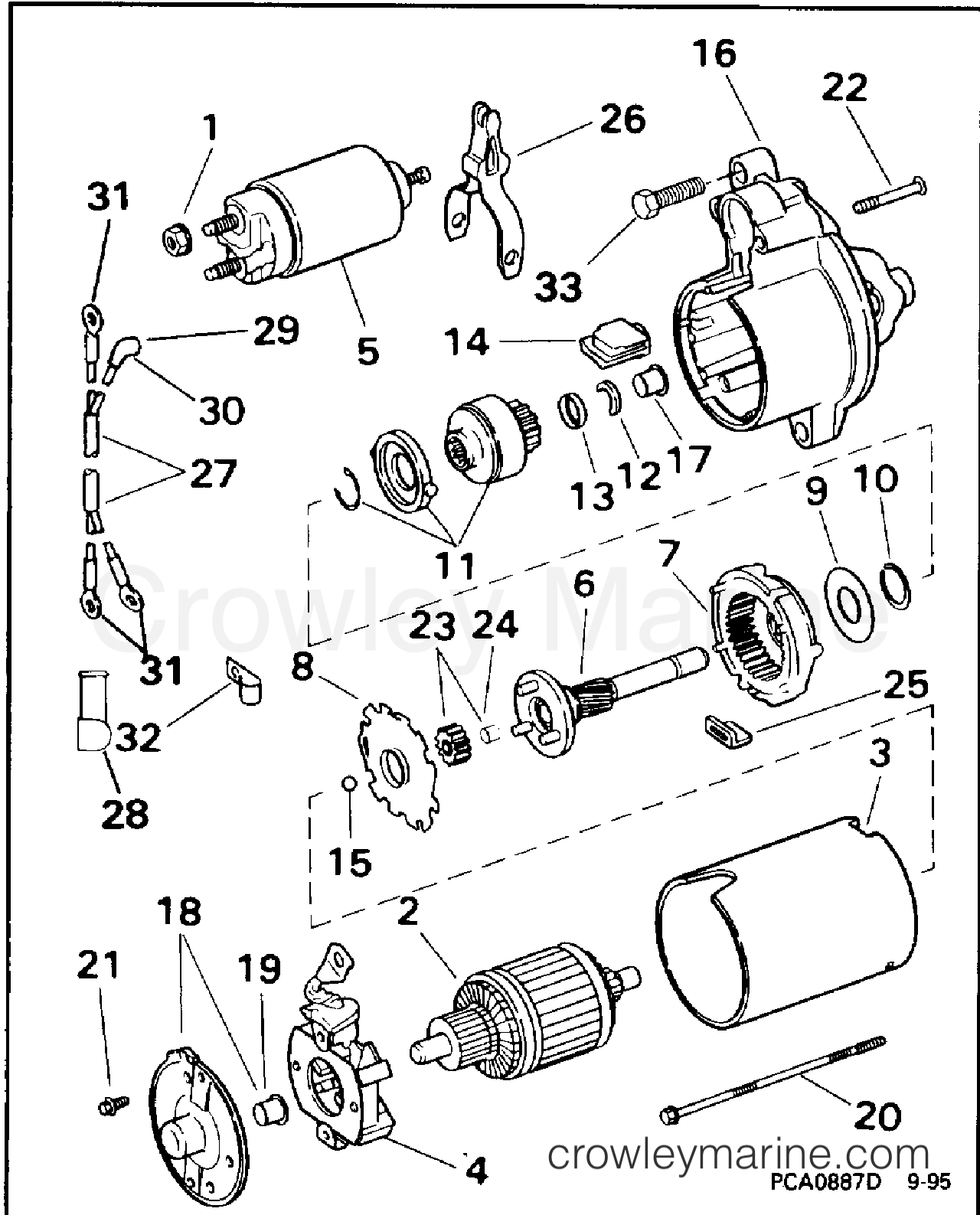 1996 Stern Drive 5.8 - 58FBPNCA - STARTER