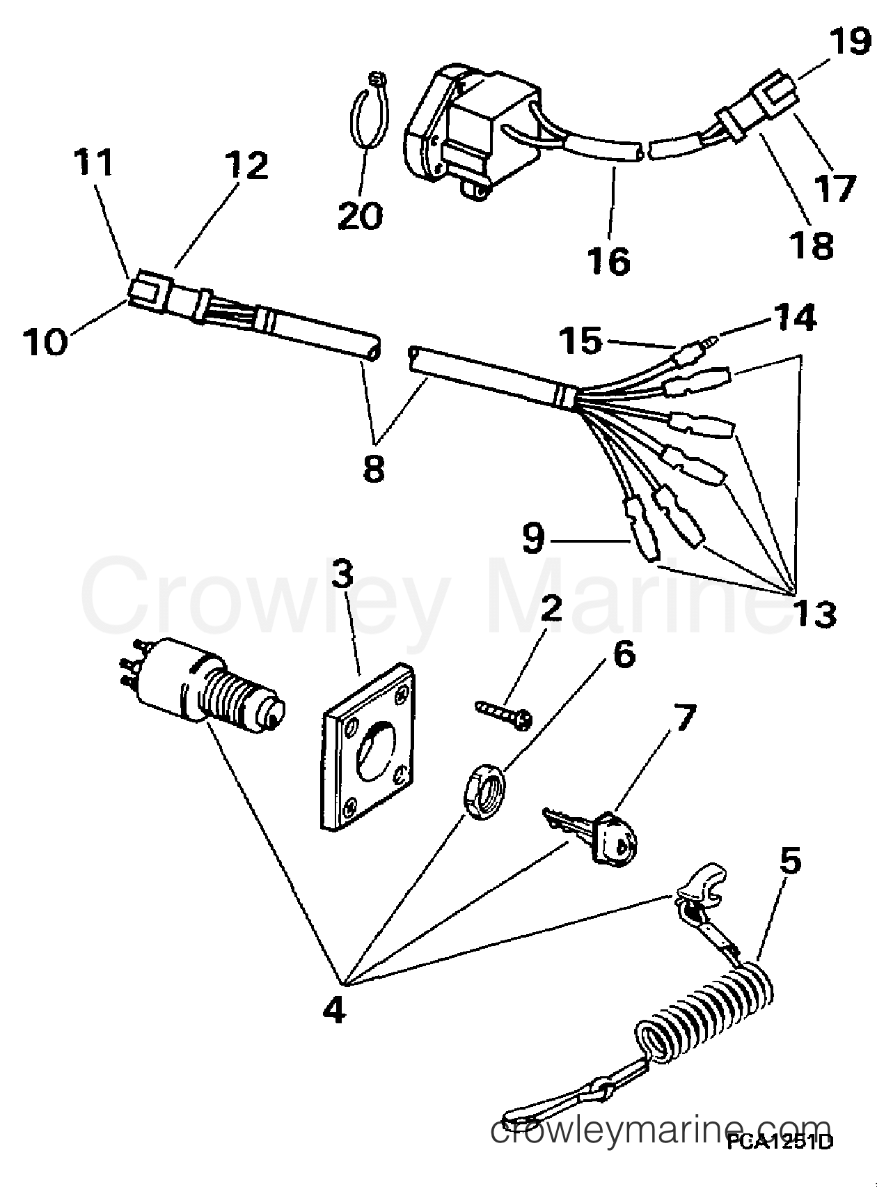 1997 Rigging Accessories - Electrical System - IGNITION SWITCH KIT - SINGLE BEZEL