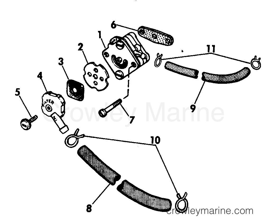 1973 Evinrude Outboards 25 - 25352A - FUEL PUMP