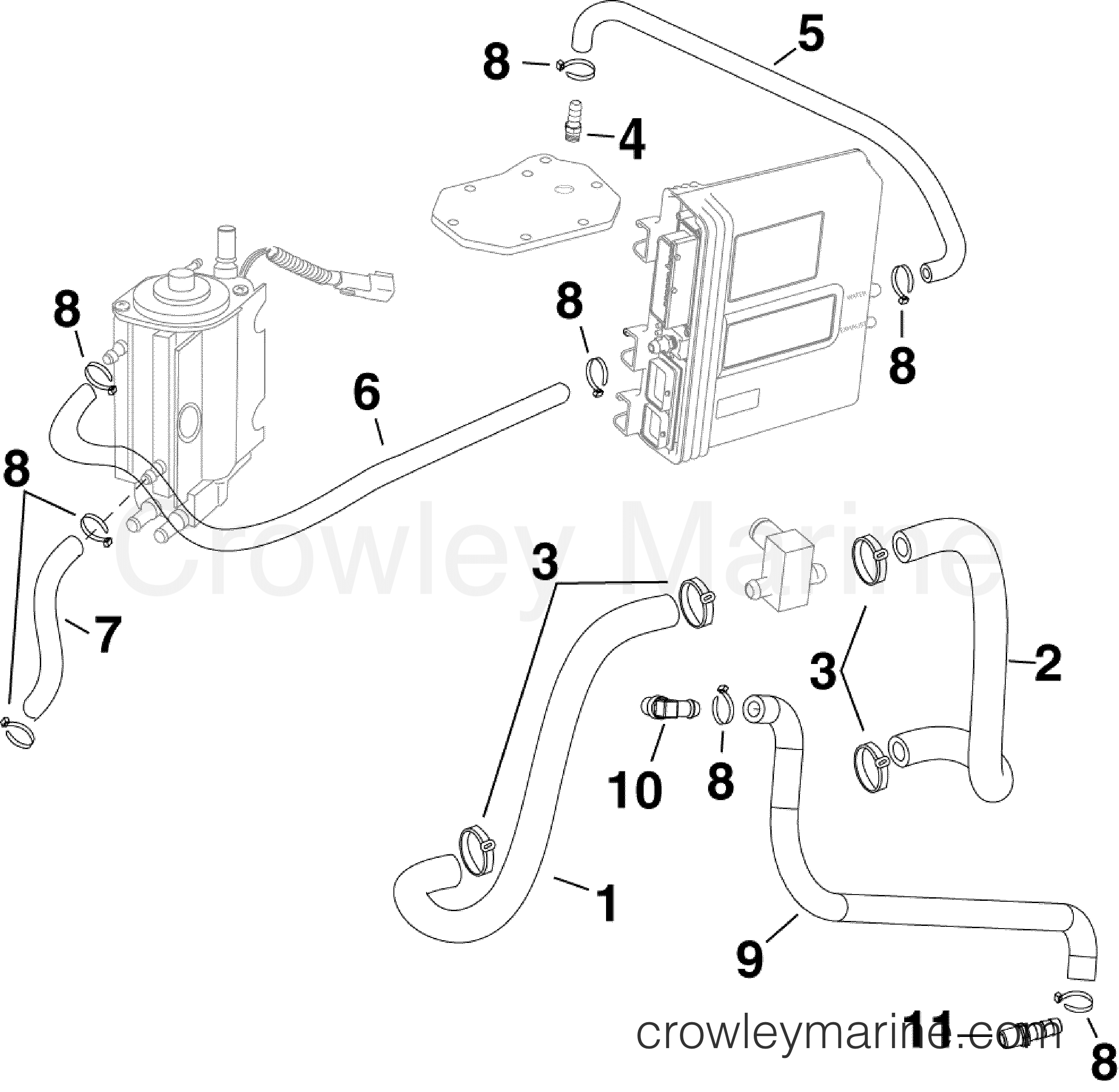 2006 Outboard 200 - E200DHLSDF - COOLING HOSES