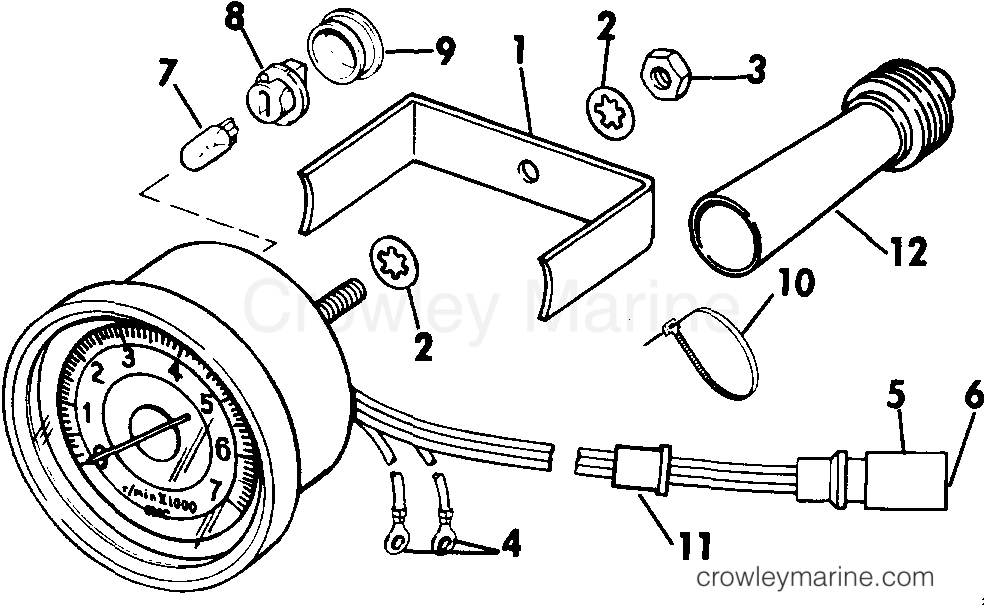 1985 Rigging Accessories - Instruments - TACHOMETER KIT - PLUG IN